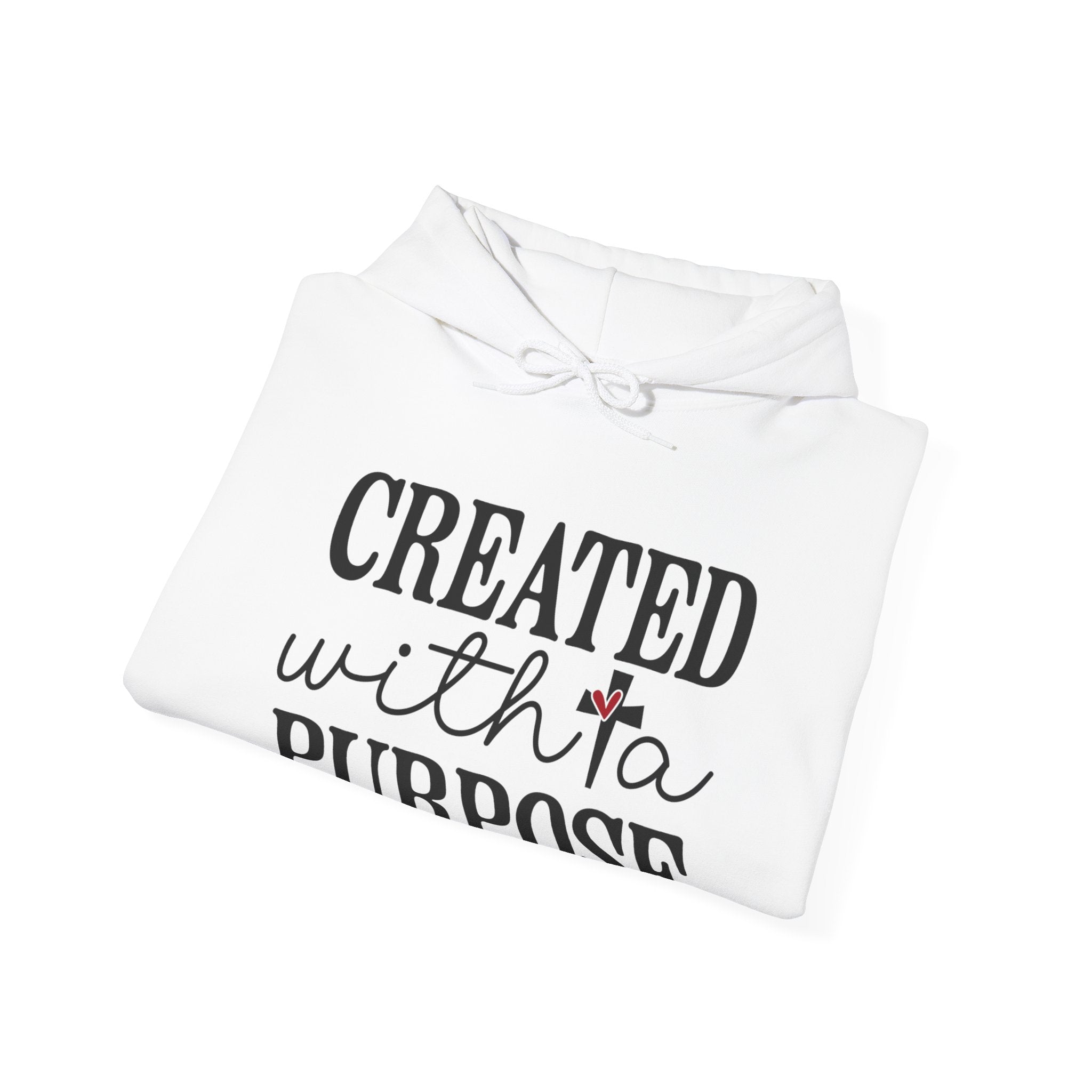 Created With A Purpose Unisex Heavy Blend Hooded Sweatshirt for Ultimate Comfort and Warmth