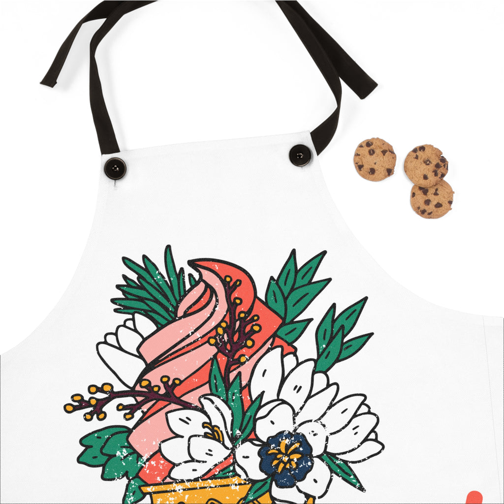 Customizable Lightweight Poly Twill Cooking Apron with Detachable Straps