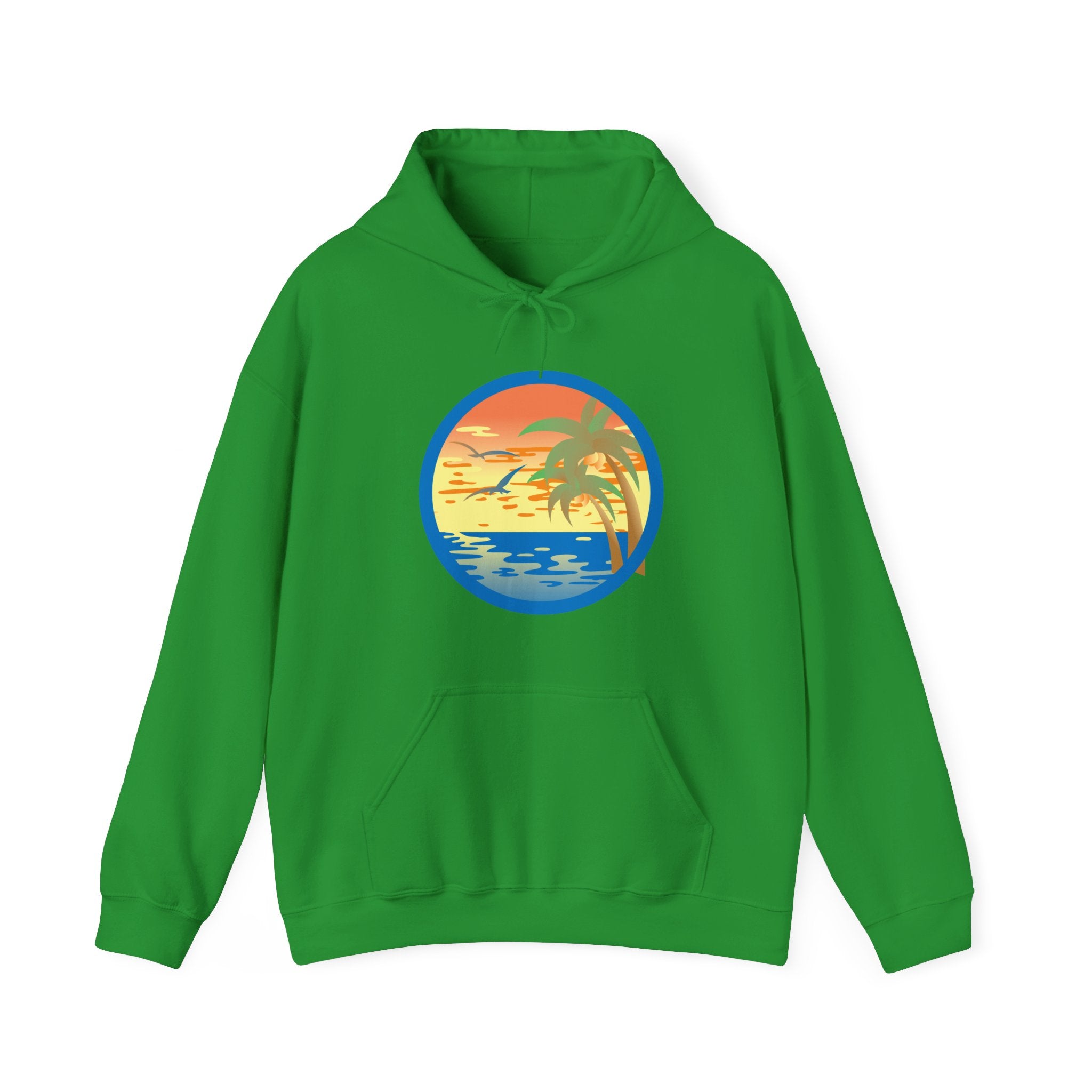 Colored Sunset Beach Unisex Heavy Blend Hooded Sweatshirt