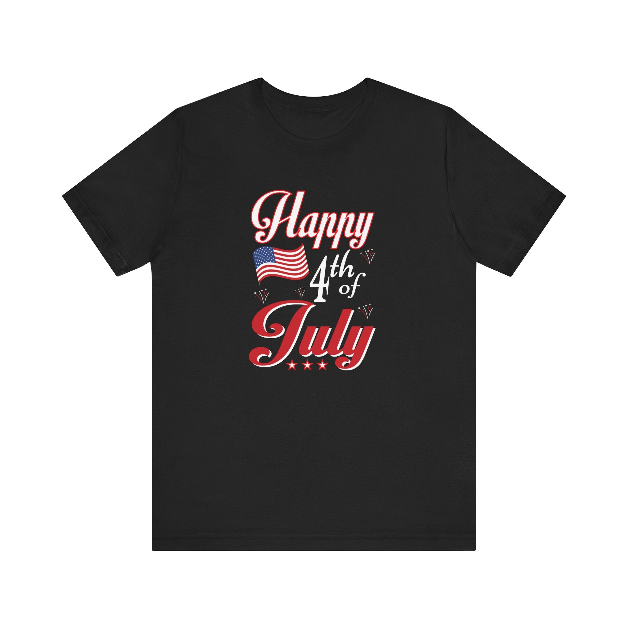 Happy 4th Of July Fireworks Unisex Short Sleeve Tee