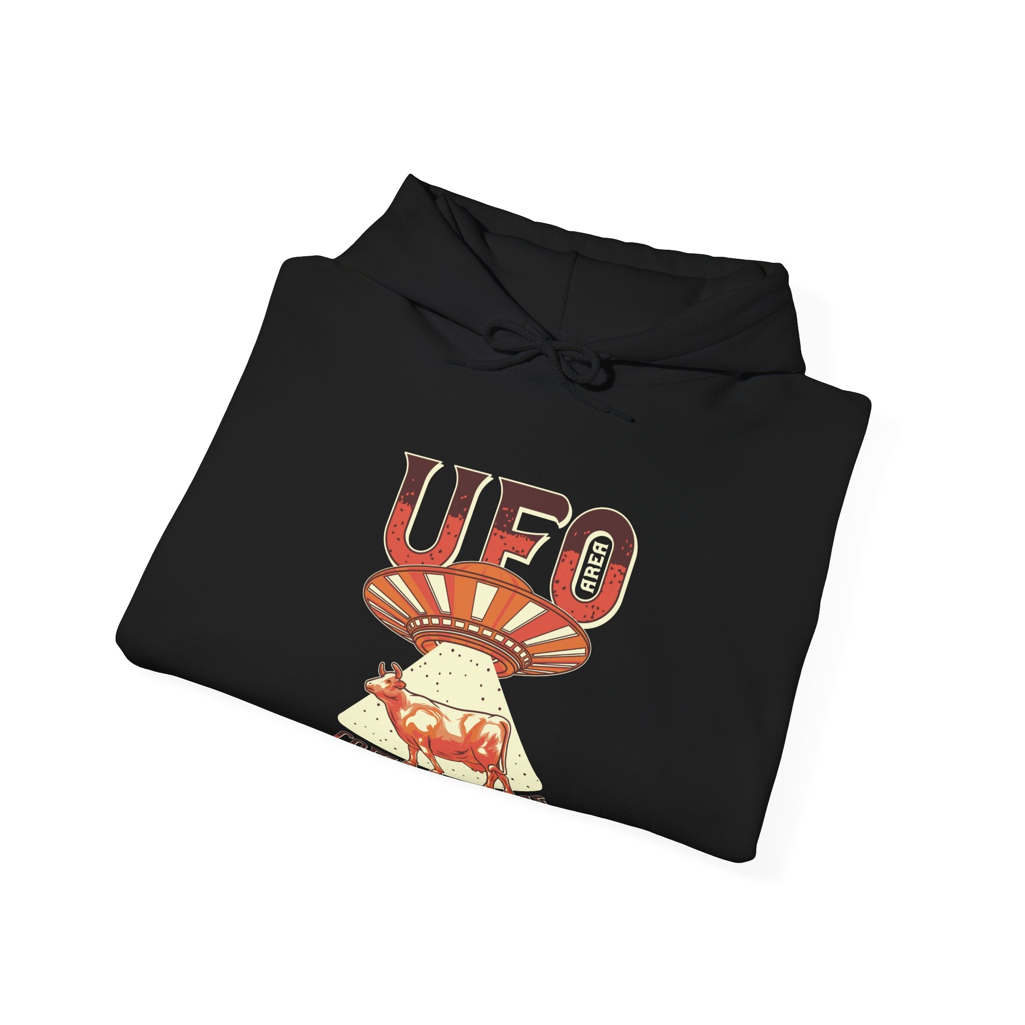 UFO Come With Me Cow Unisex Heavy Blend Hooded Sweatshirt