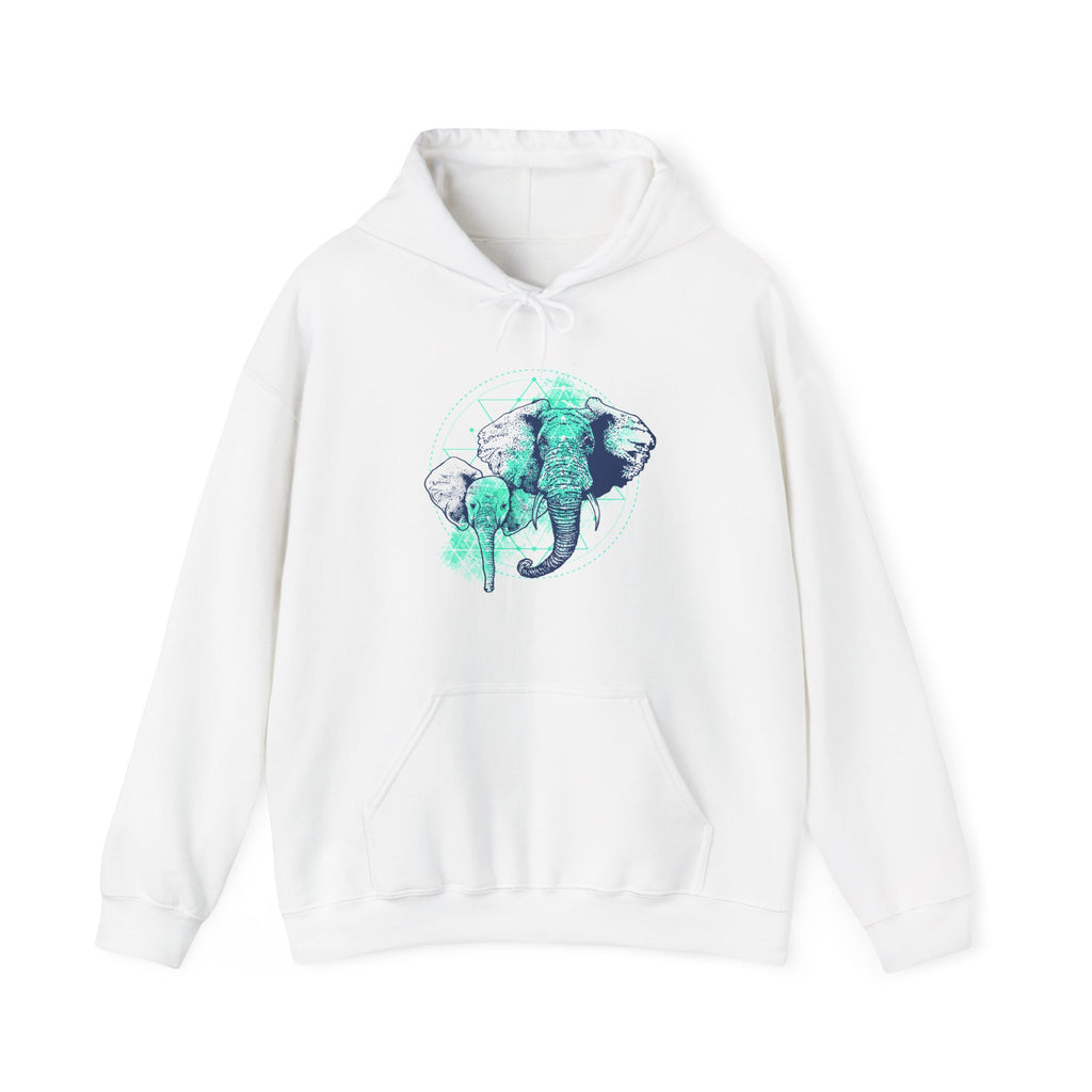 Elephant Unisex Heavy Blend Hooded Sweatshirt for Ultimate Comfort and Warmth