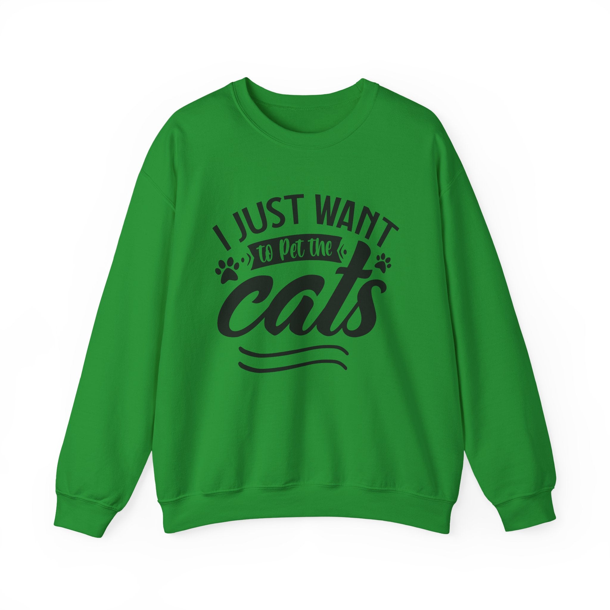 I Just Want To Pet The Cats Unisex Heavy Blend Crewneck Sweatshirt