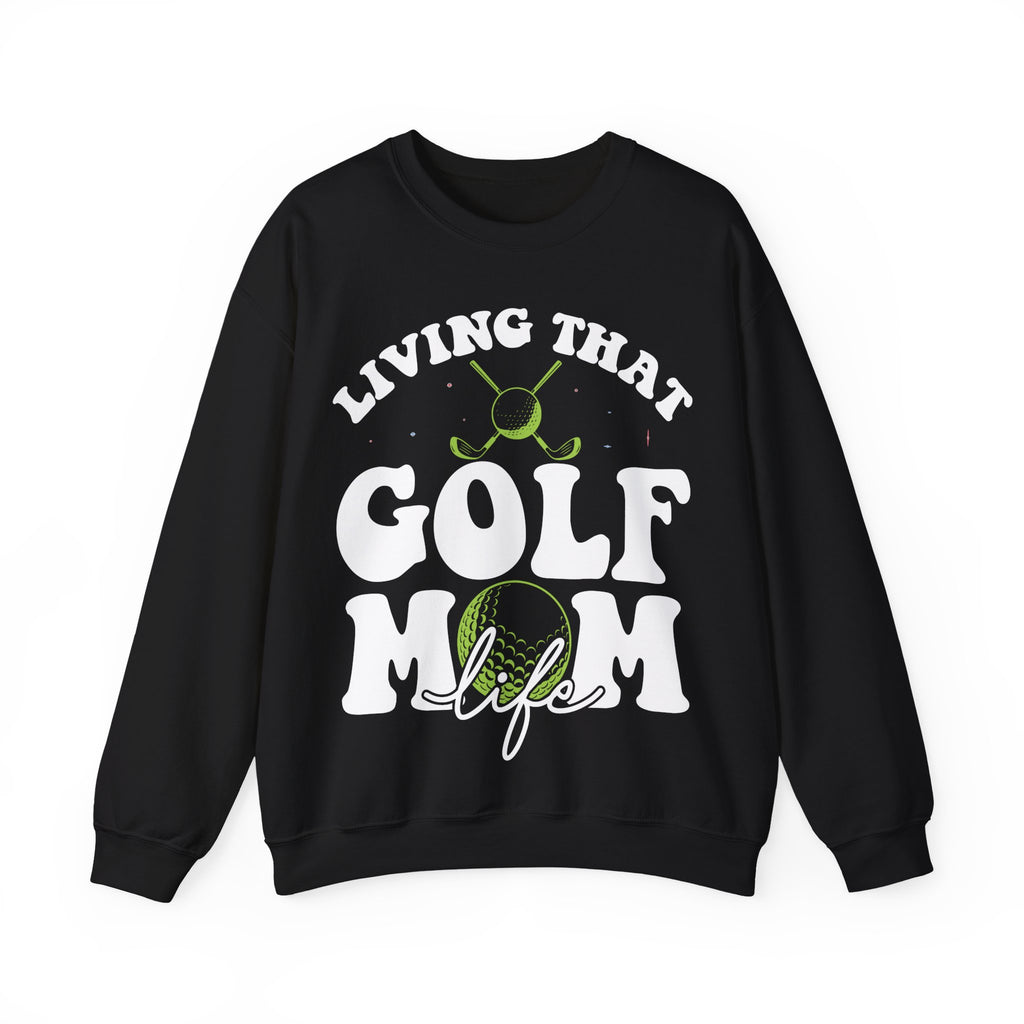 Living That Golf Mom Life Unisex Heavy Blend Crewneck Sweatshirt