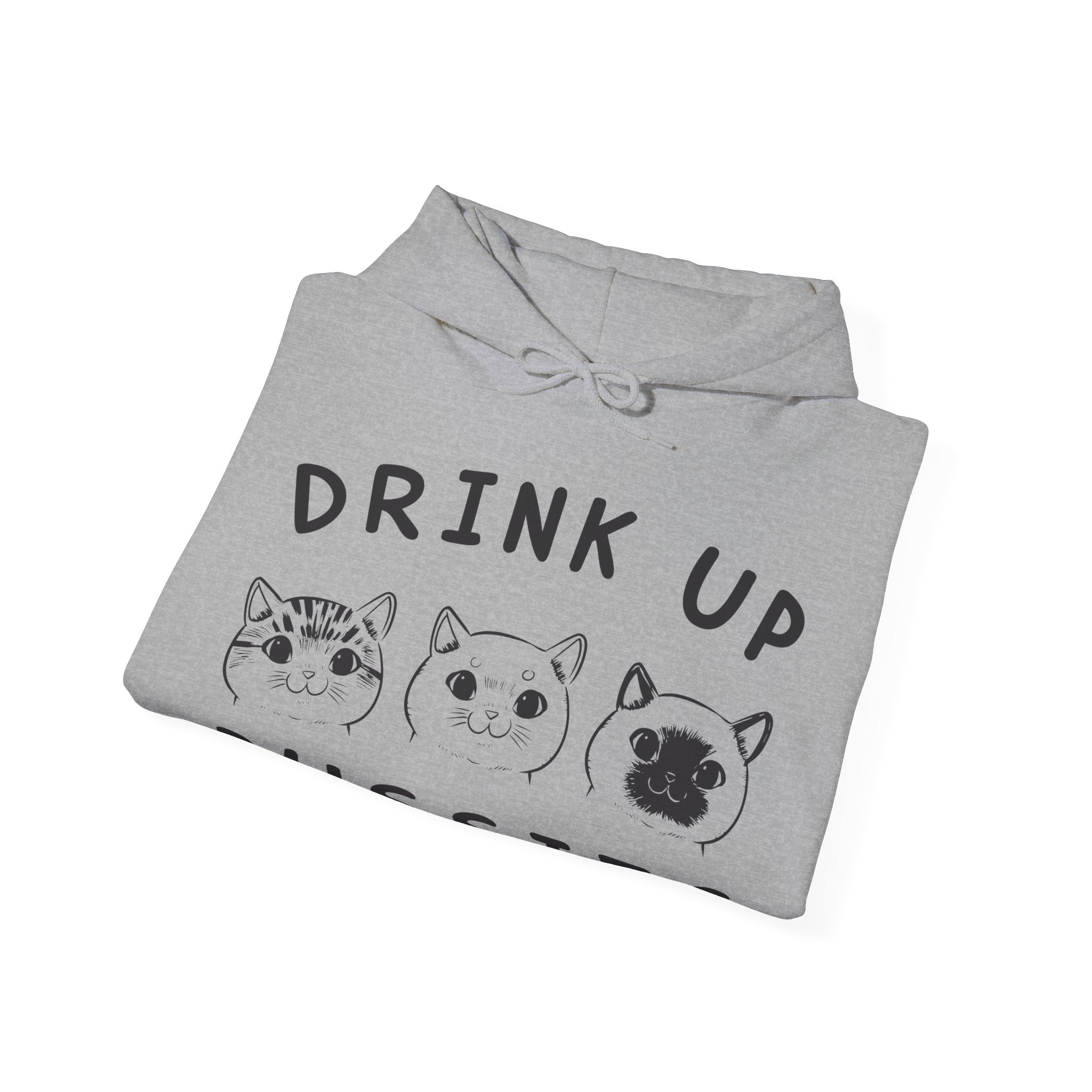 Drink Up Pussies Unisex Heavy Blend Hooded Sweatshirt for Ultimate Comfort and Style