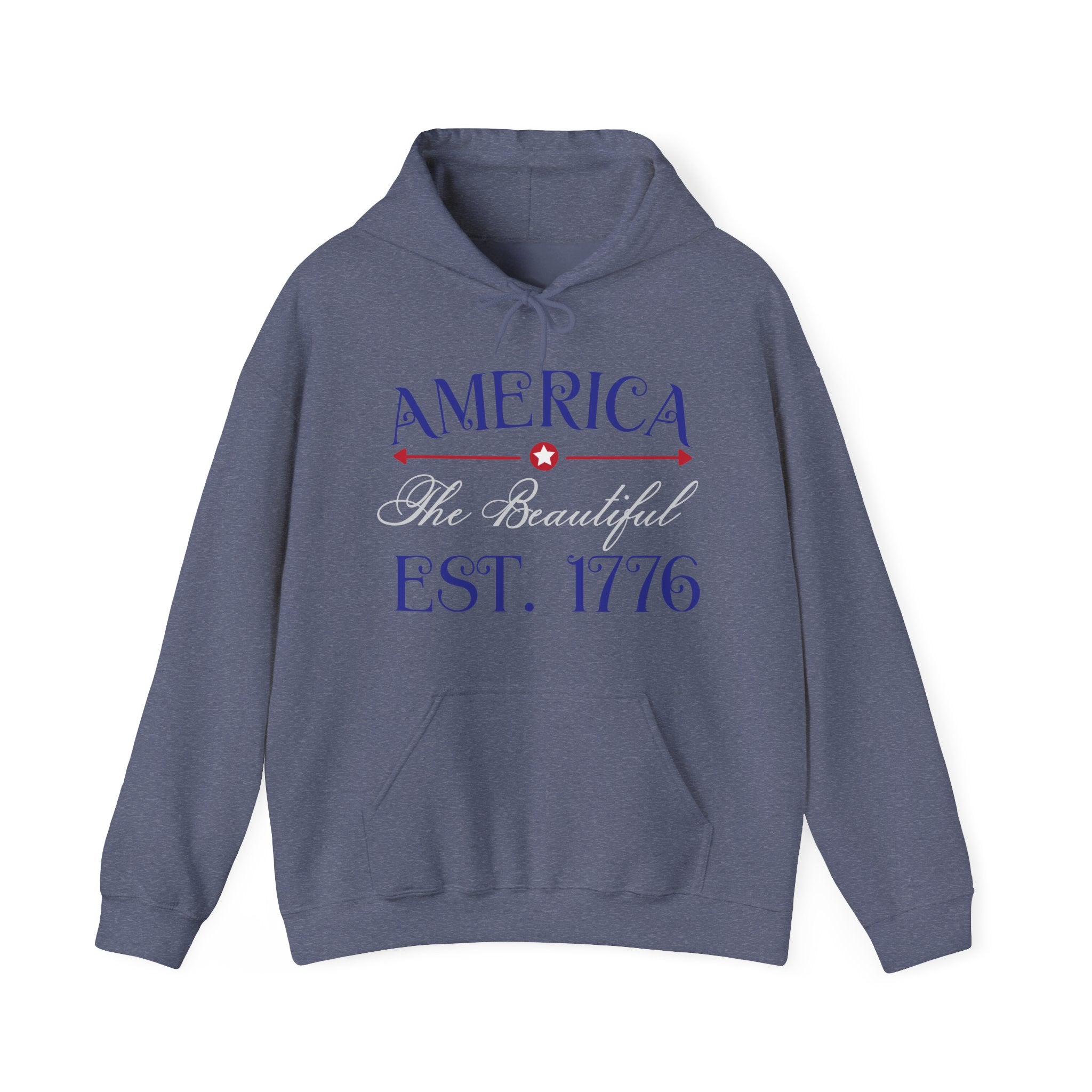 America The Beautiful EST 1776 Unisex Heavy Blend Hooded Sweatshirt