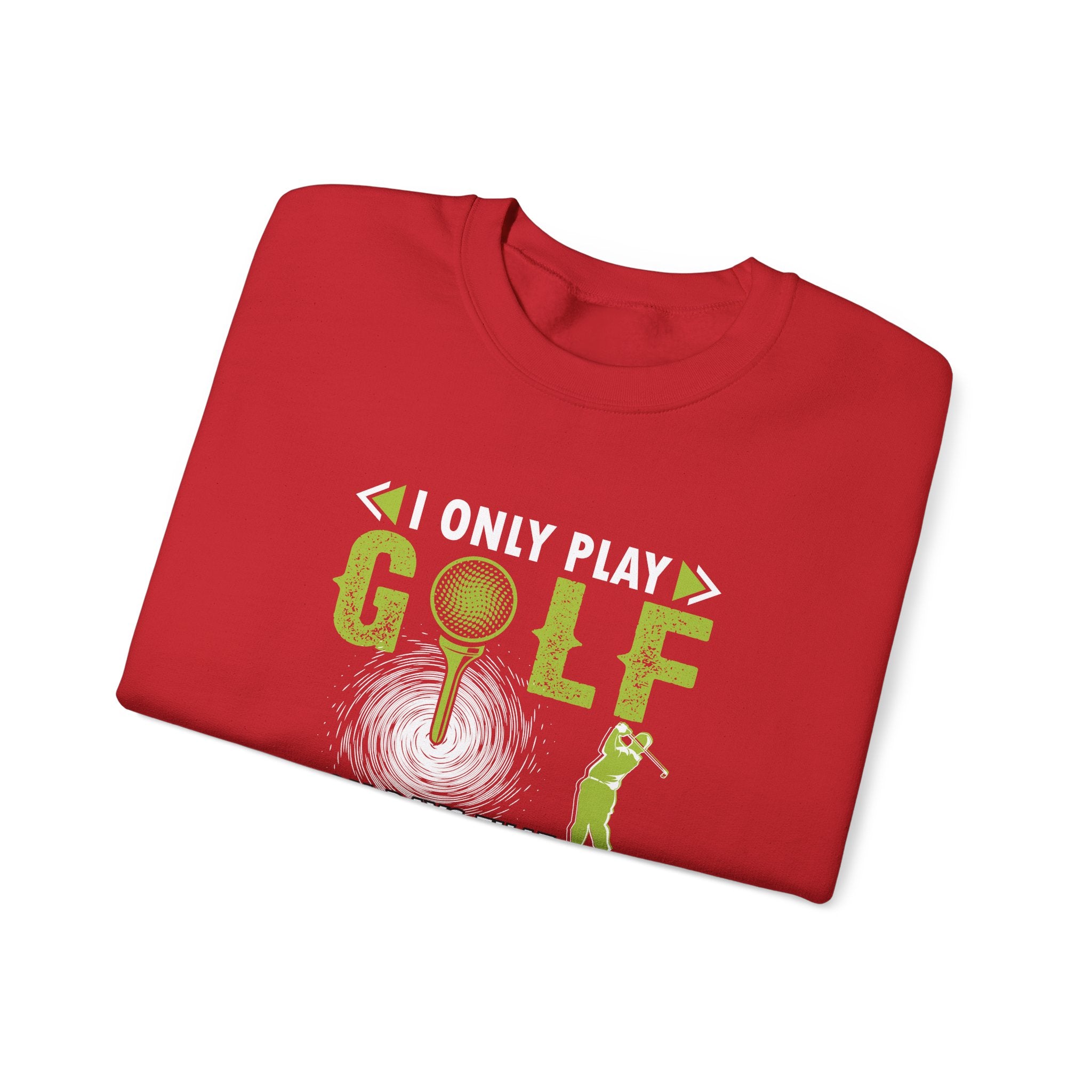 I Only Play Golf On Days That End In Y Unisex Heavy Blend Crewneck Sweatshirt