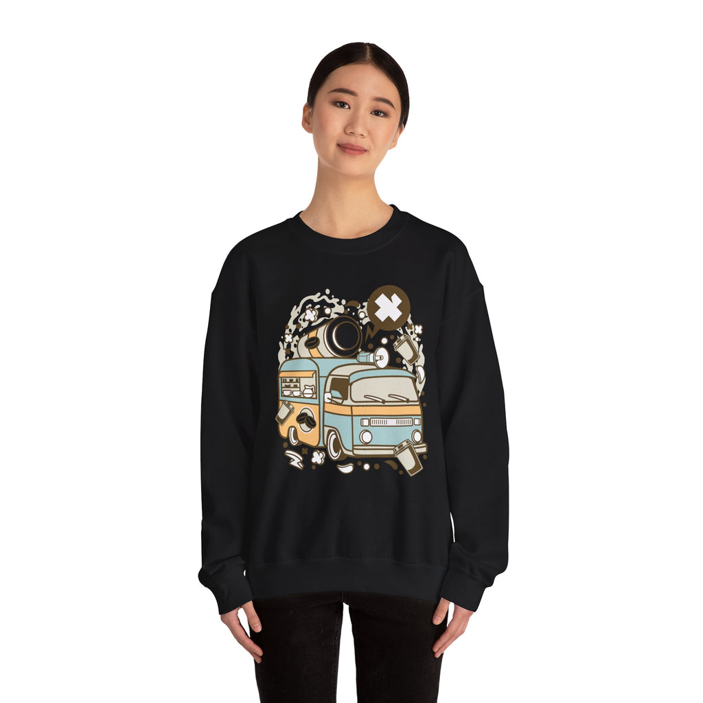 Coffee Van Unisex Heavy Blend Crewneck Sweatshirt for Ultimate Comfort