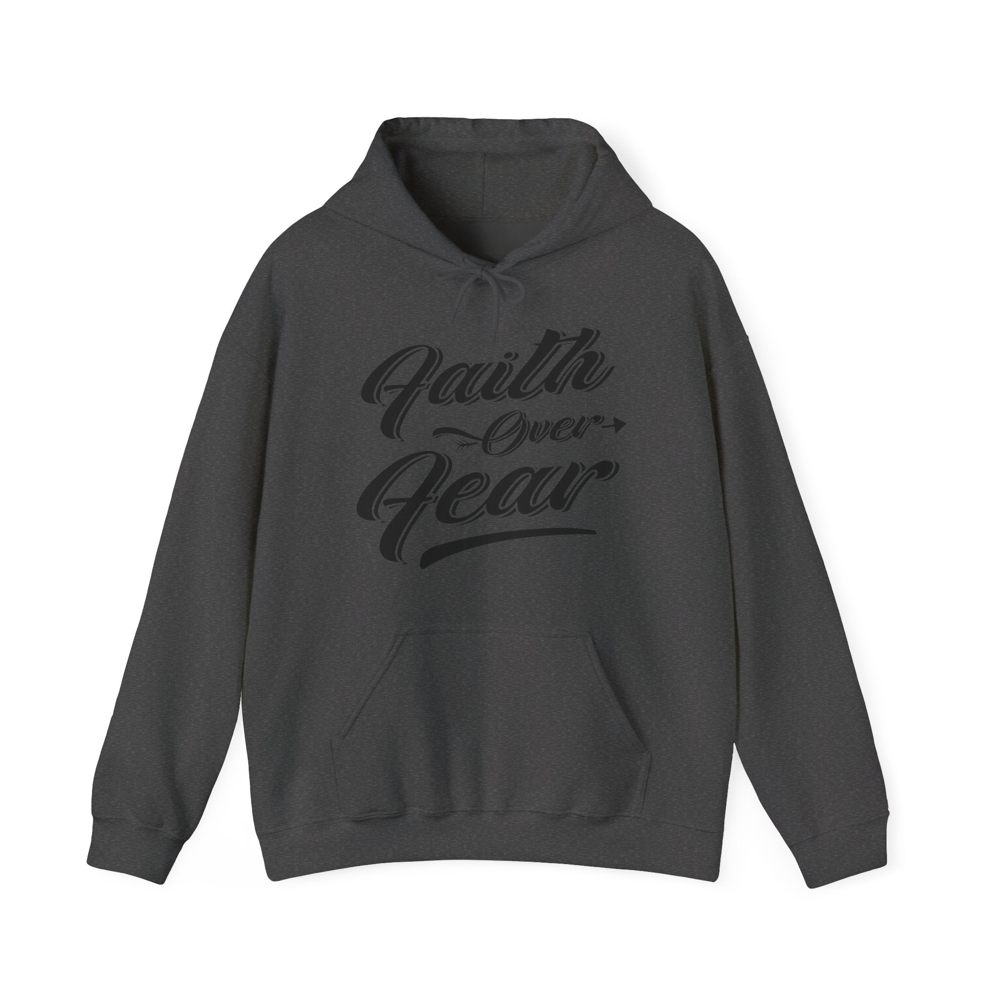 Faith Over Fear Unisex Heavy Blend Hooded Sweatshirt for Comfort and Style