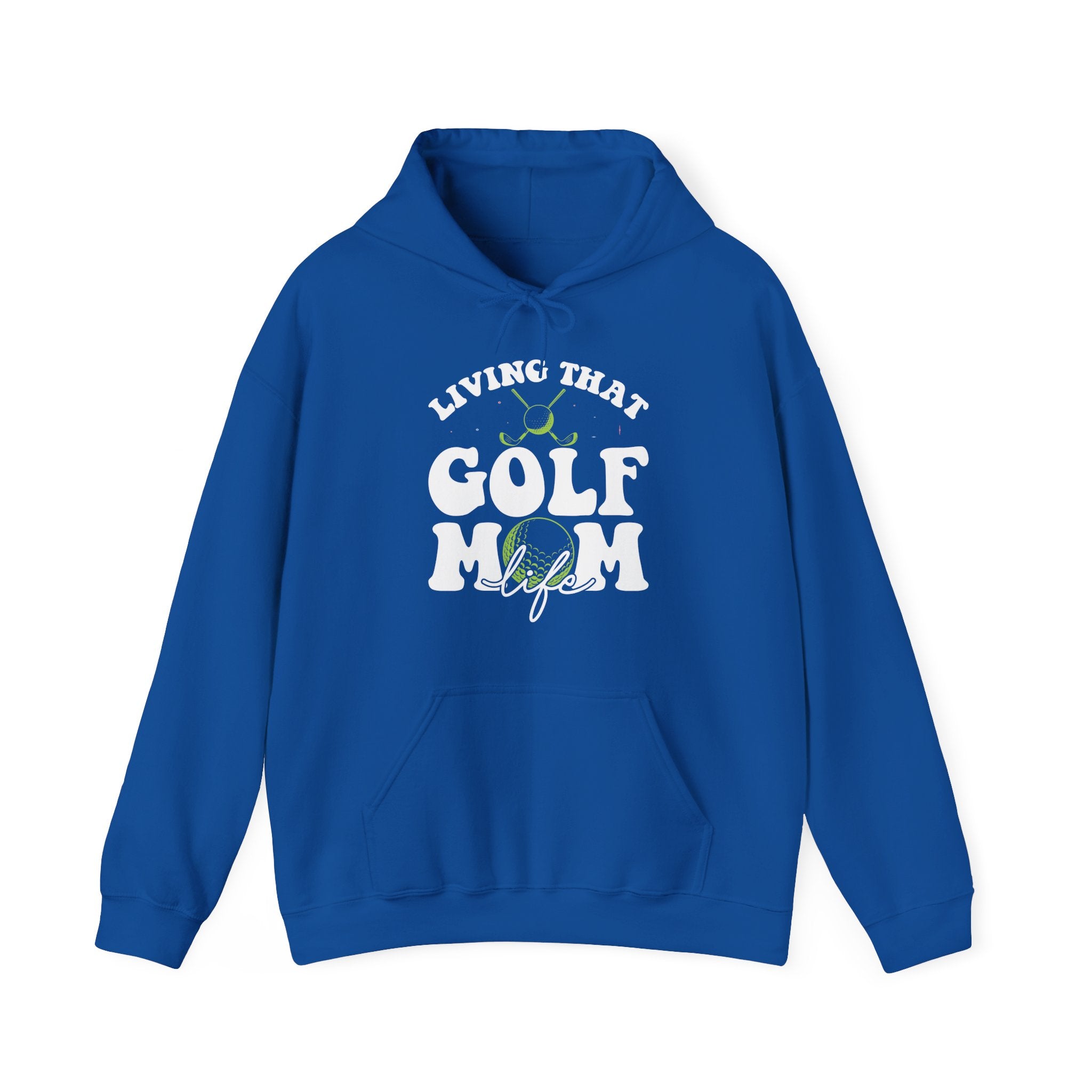 Living That Golf Mom Life Blend Unisex Heavy Hooded Sweatshirt
