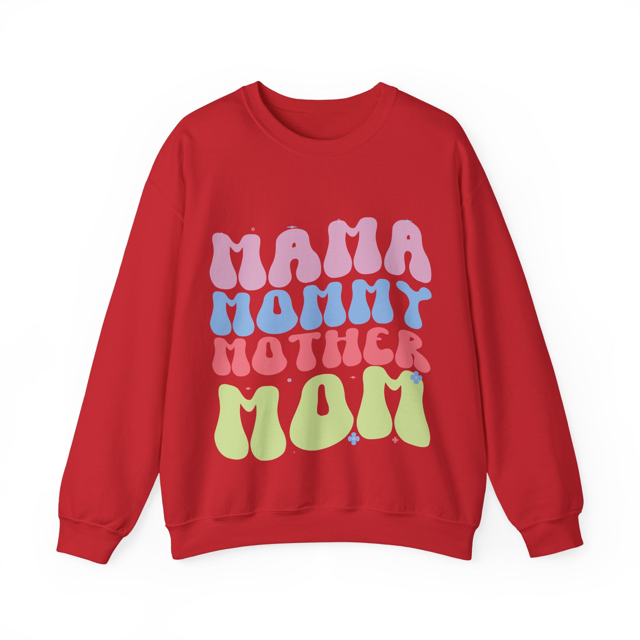 Mama Mommy Unisex Heavy Blend Crewneck Sweatshirt for Ultimate Comfort