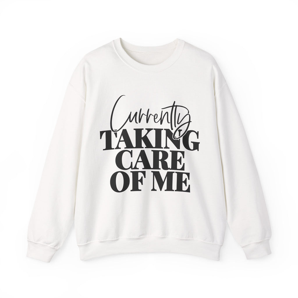 Currently Taking Care of Me Unisex Heavy Blend Crewneck Sweatshirt