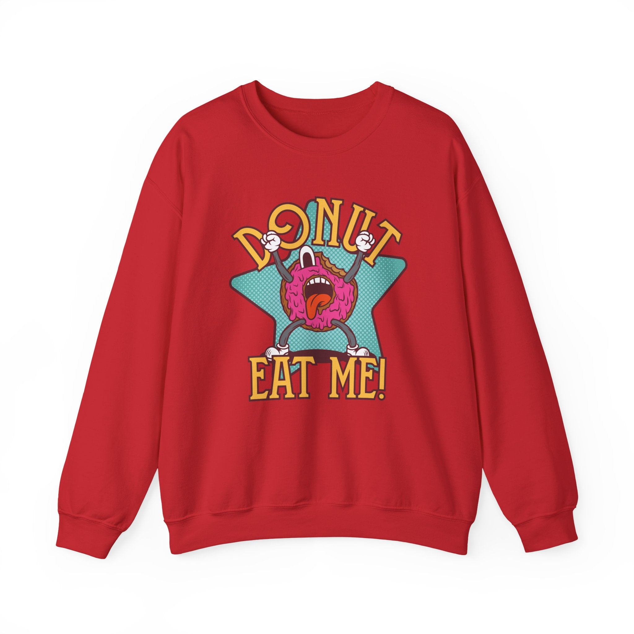 Donut Eat Me Unisex Heavy Blend Crewneck Sweatshirt for Ultimate Comfort
