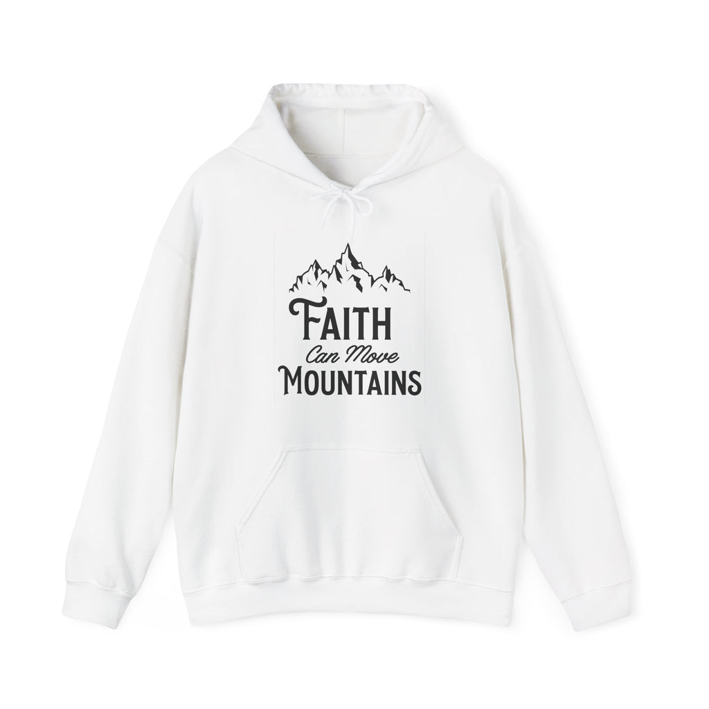 Faith Can Move Mountains Unisex Heavy Blend Hooded Sweatshirt