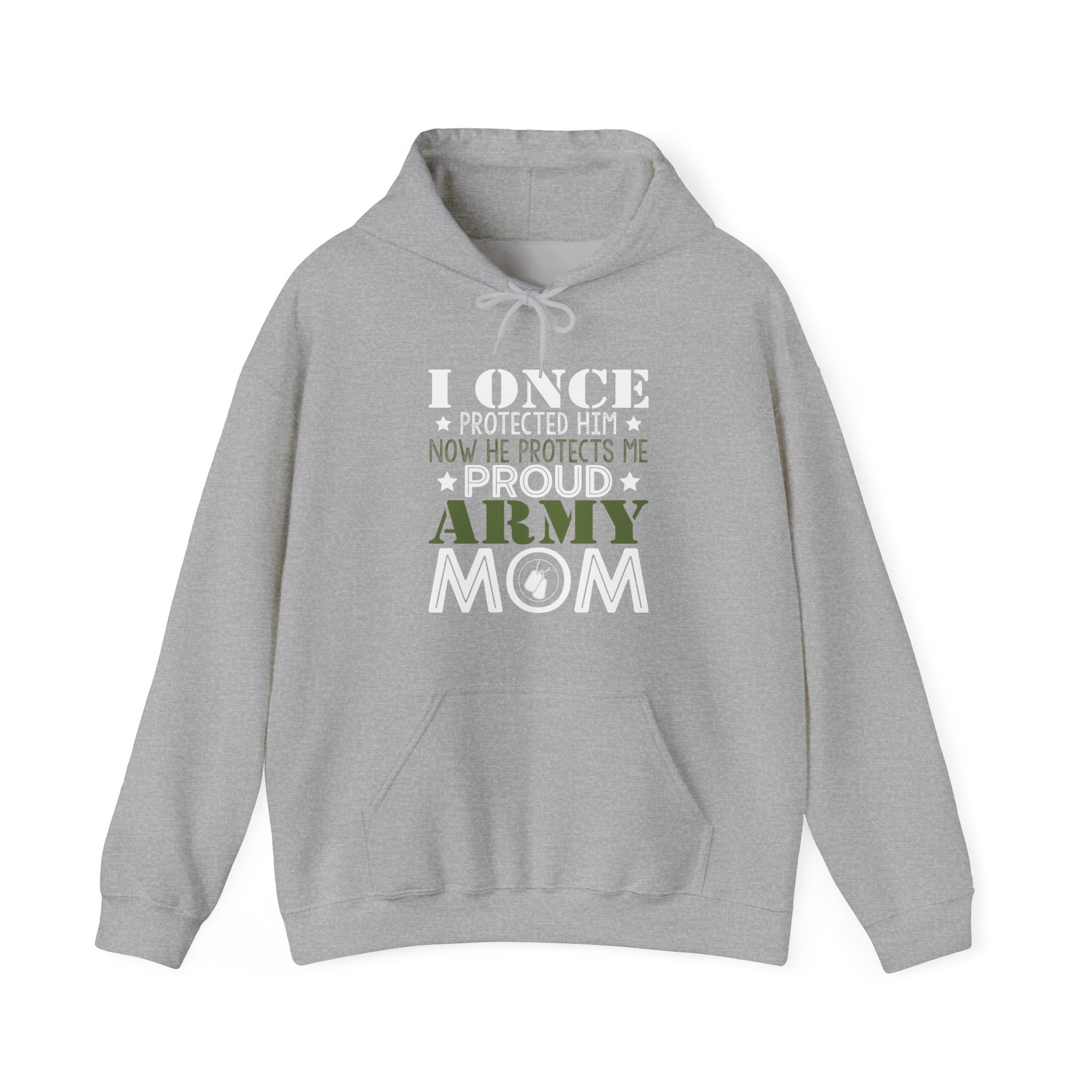 Proud Army Mom Unisex Heavy Blend Hooded Sweatshirt for Ultimate Comfort
