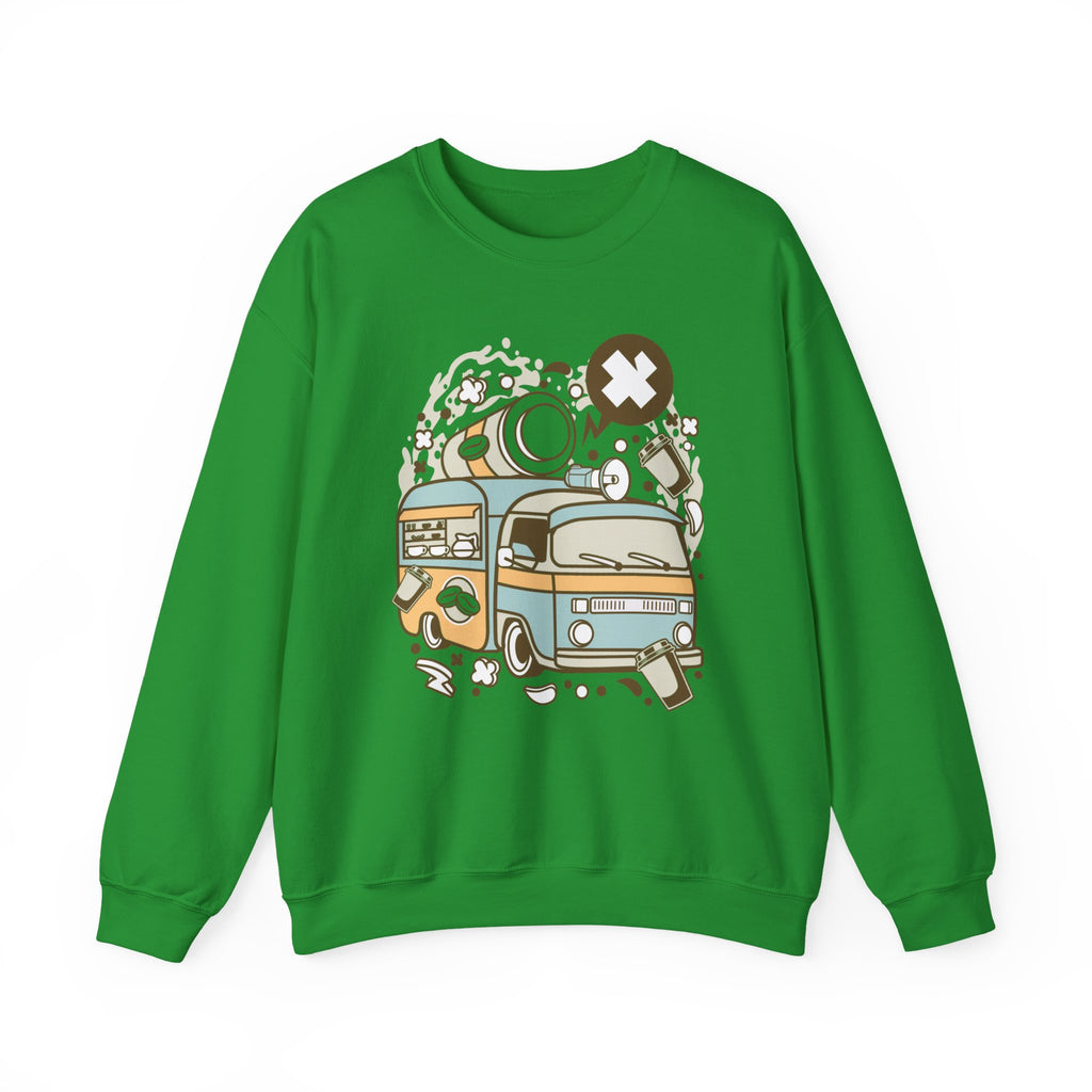Coffee Van Unisex Heavy Blend Crewneck Sweatshirt for Ultimate Comfort