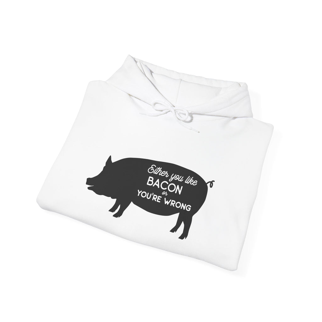 Either You Like Bacon Or You Are Wrong Unisex Heavy Blend Hooded Sweatshirt