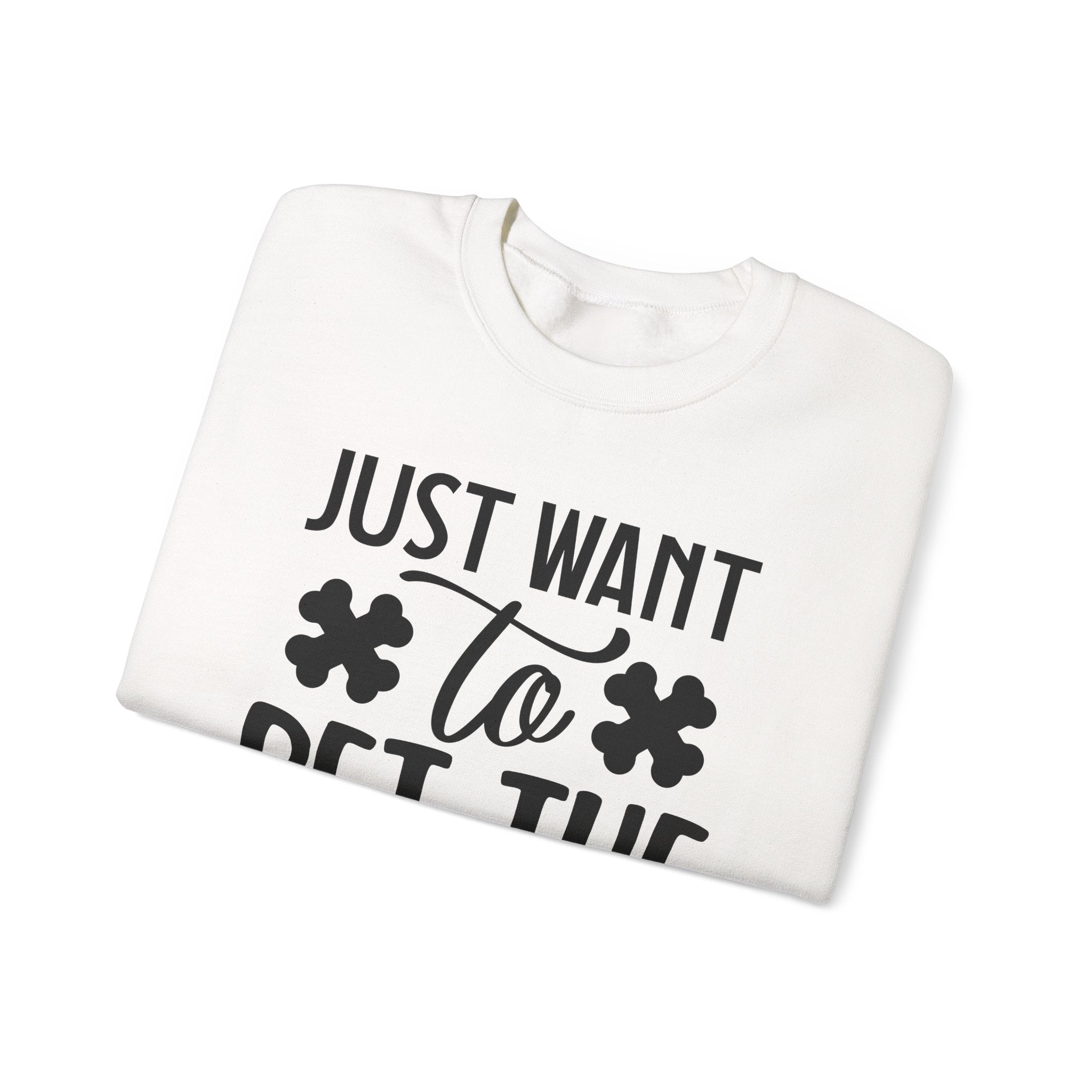 Just Want To Pet The Dogs Unisex Heavy Blend Crewneck Sweatshirt
