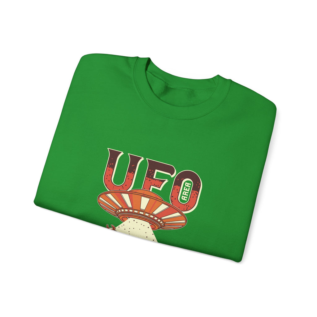 UFO Come With Me Cow Unisex Heavy Blend Crewneck Sweatshirt for Comfort and Style