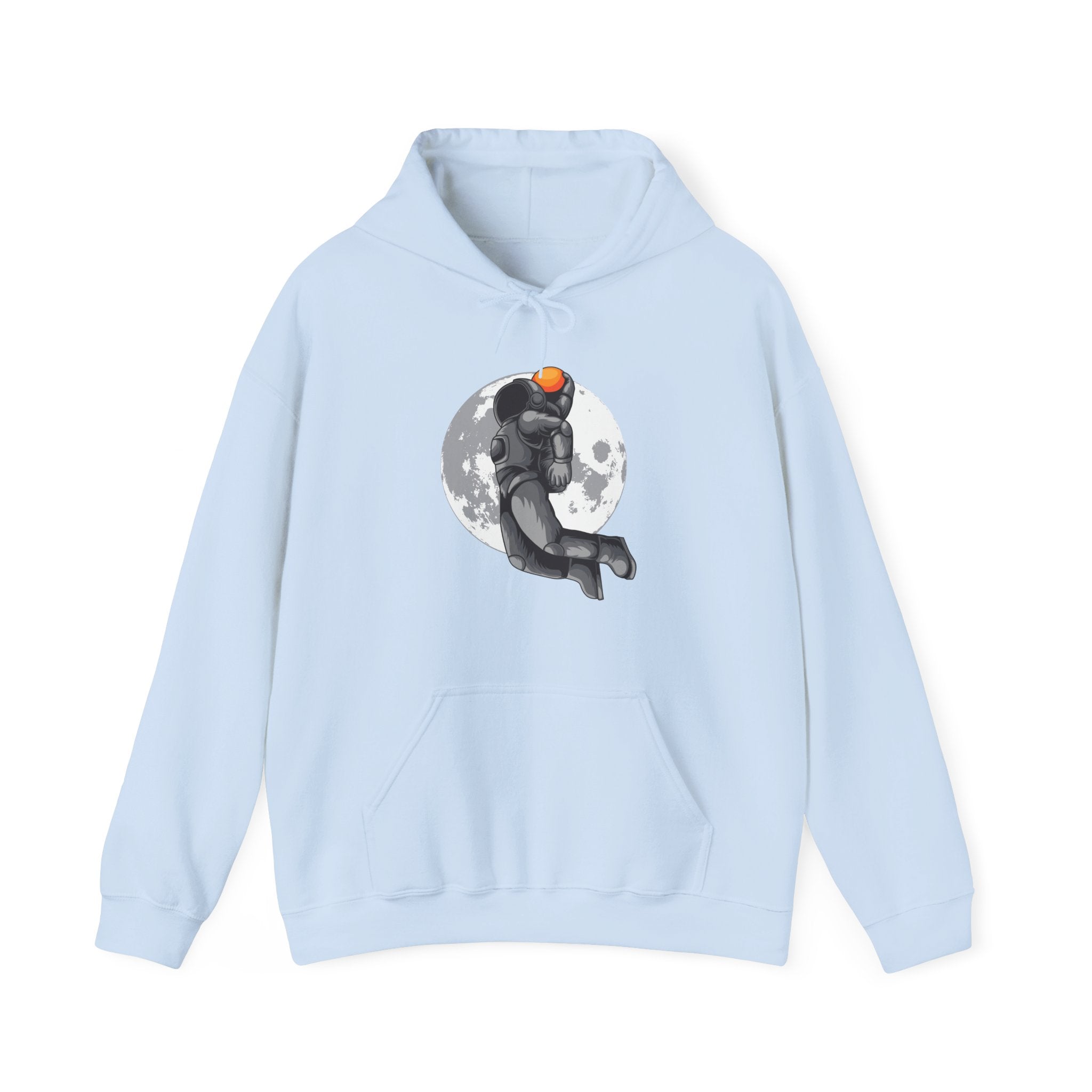 Dunking Basketball Astronaut Unisex Heavy Blend Hooded Sweatshirt