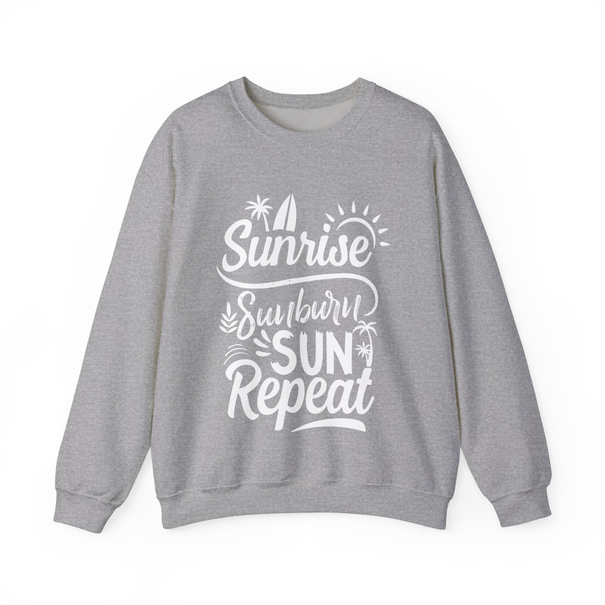 Sunrise Sunburn Sun Repeat Unisex Heavy Blend Crewneck Sweatshirt