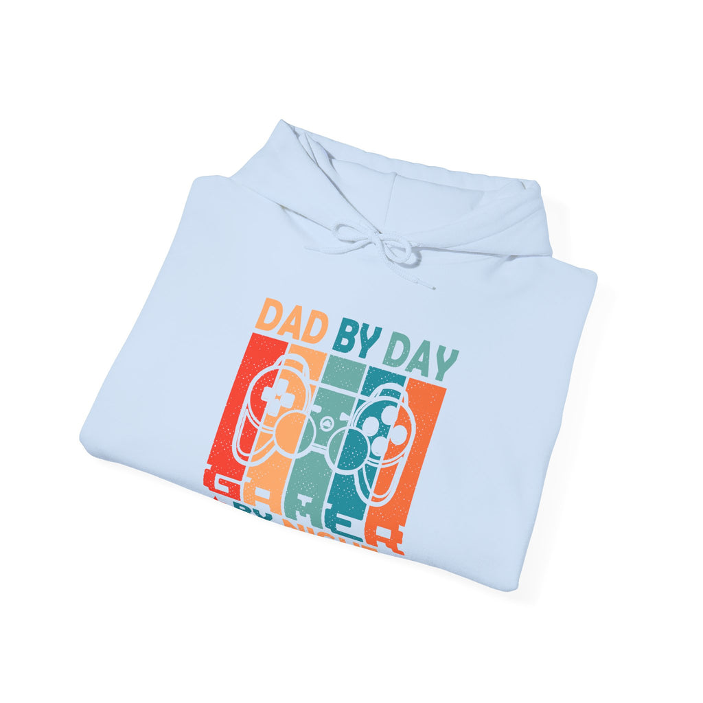 Dad By Day Gamer By Night Unisex Heavy Blend Hooded Sweatshirt
