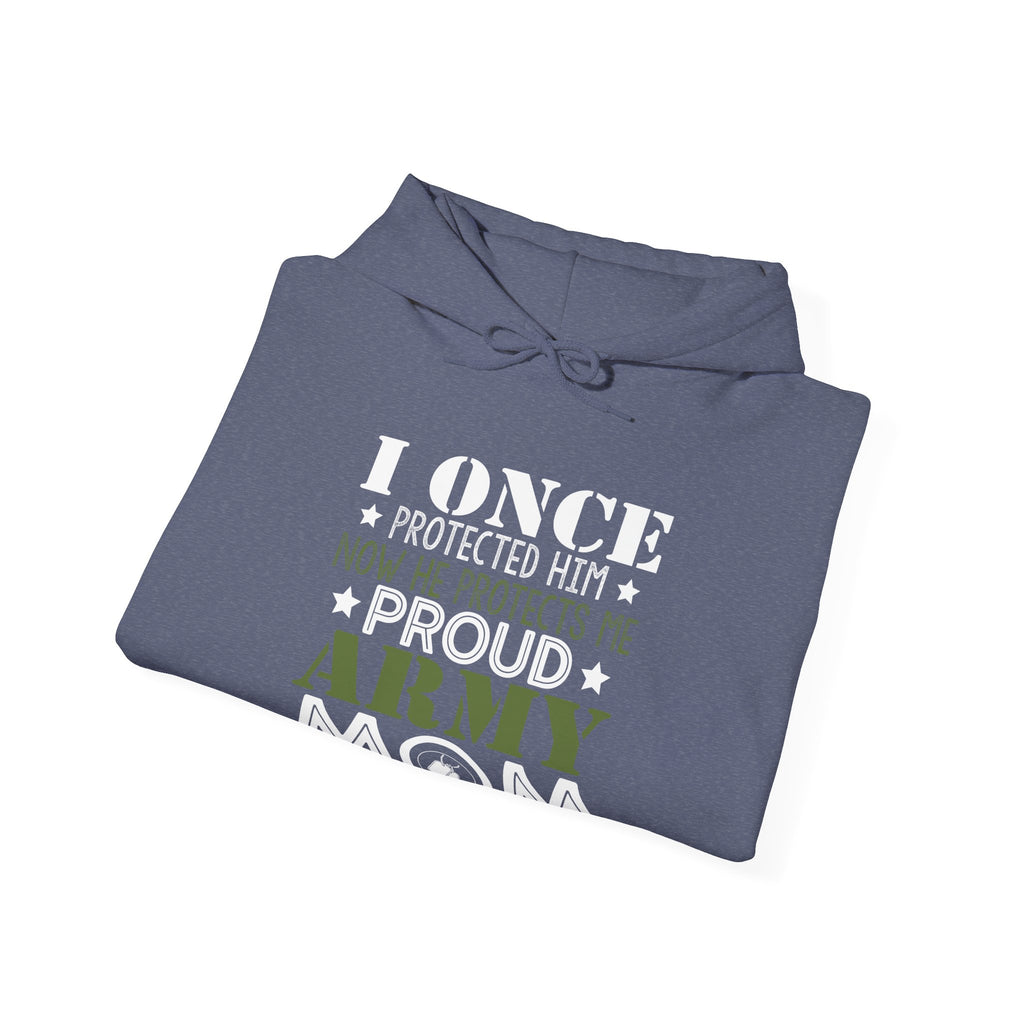 Proud Army Mom Unisex Heavy Blend Hooded Sweatshirt for Ultimate Comfort