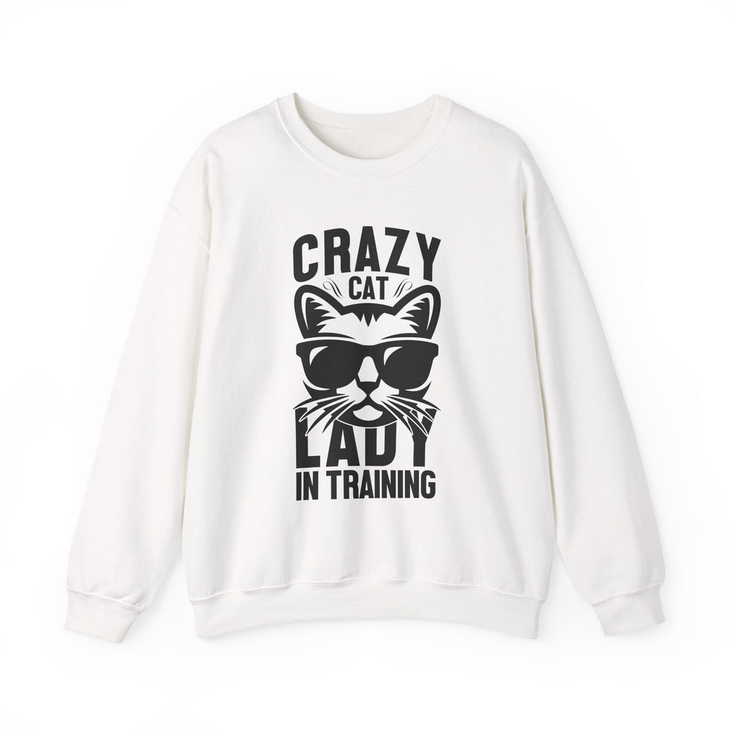 Crazy Car Lady In Training Unisex Heavy Blend Crewneck Sweatshirt