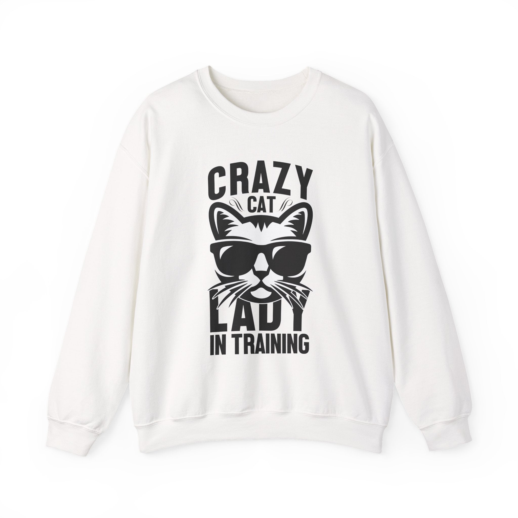 Crazy Car Lady In Training Unisex Heavy Blend Crewneck Sweatshirt