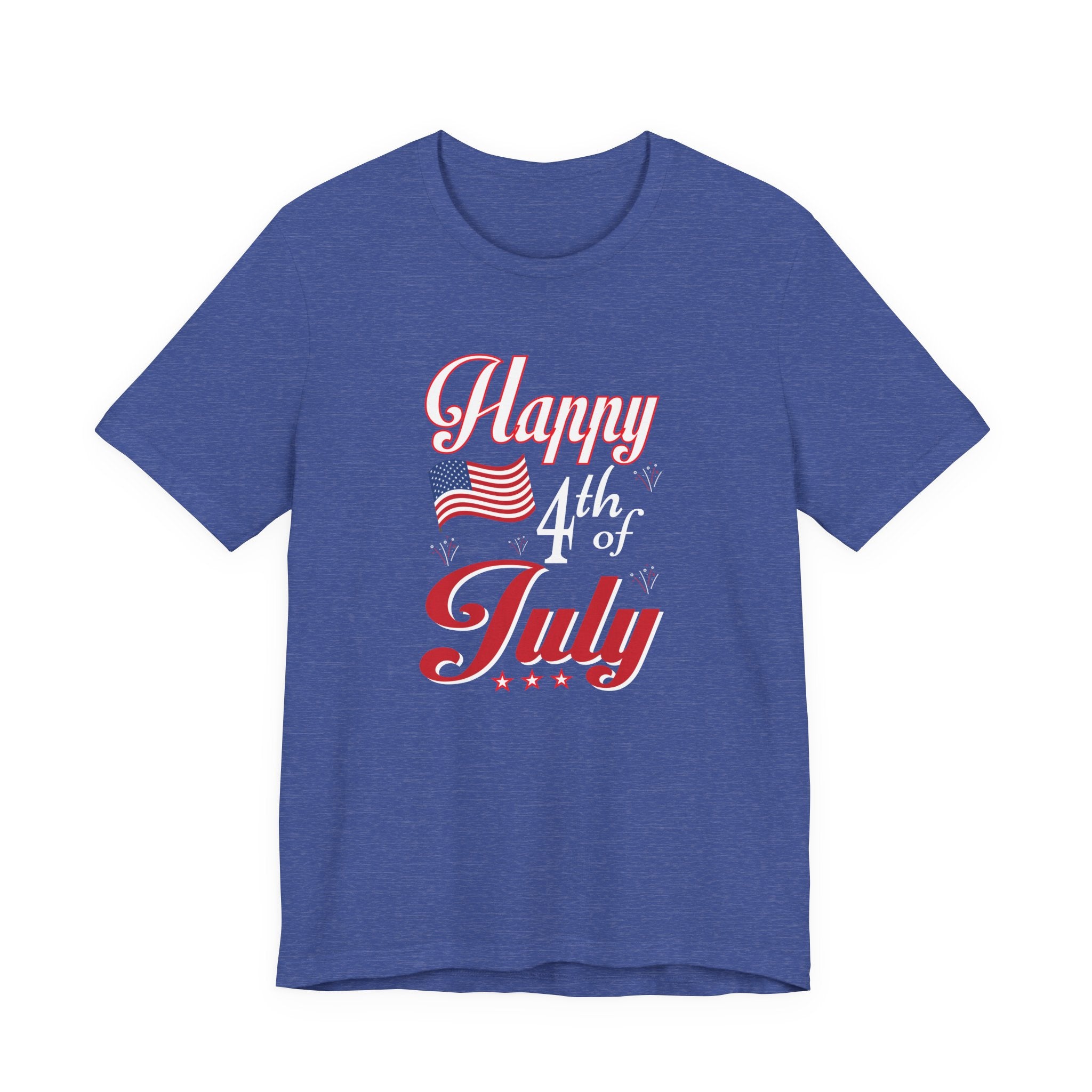Happy 4th Of July Fireworks Unisex Short Sleeve Tee