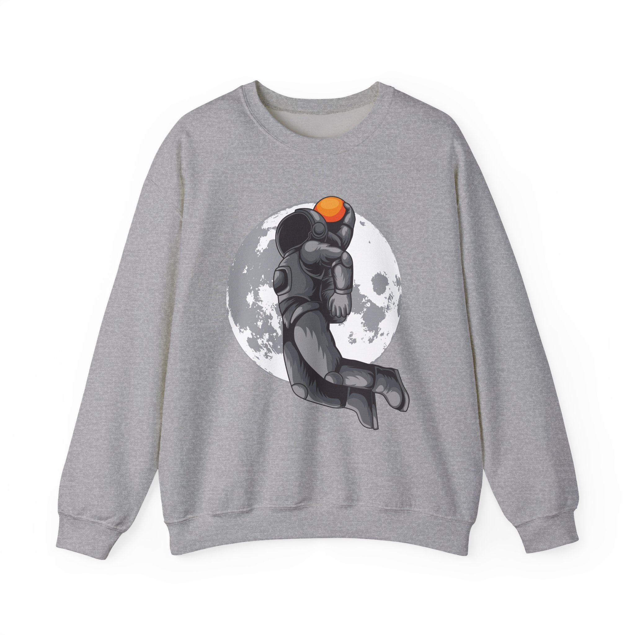 Dunking Basketball Astronaut Unisex Heavy Blend Crewneck Sweatshirt