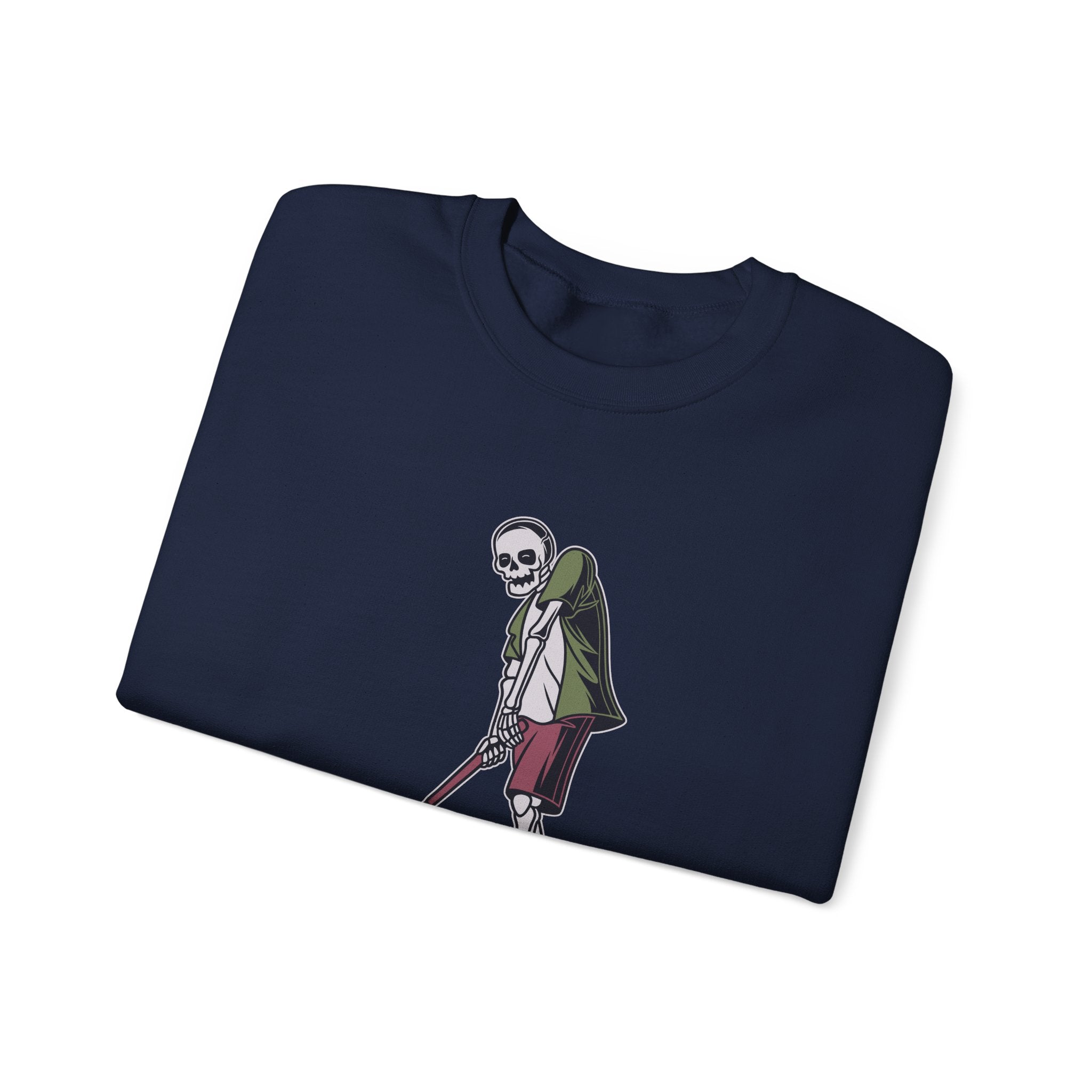Skeleton Golfer Unisex Heavy Blend Crewneck Sweatshirt for Ultimate Comfort