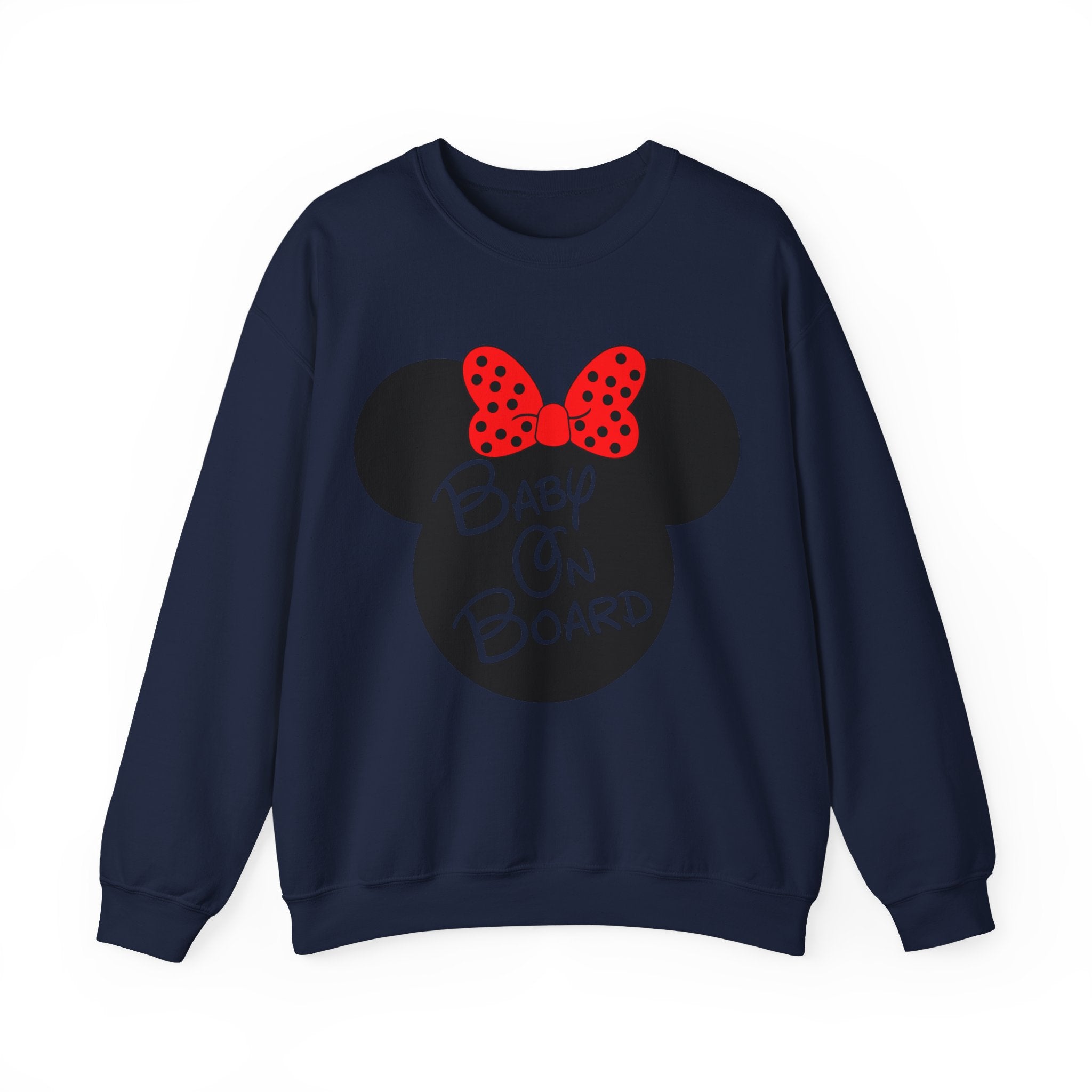 Baby On Board Mouse Ears Unisex Heavy Blend Crewneck Sweatshirt