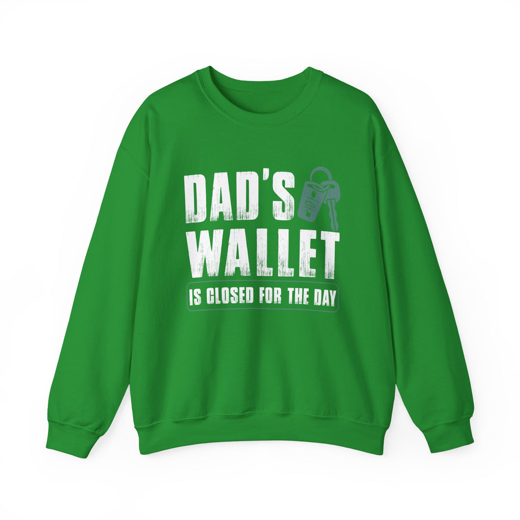 Dads Wallet Is Closed For The Day Unisex Heavy Blend Crewneck Sweatshirt