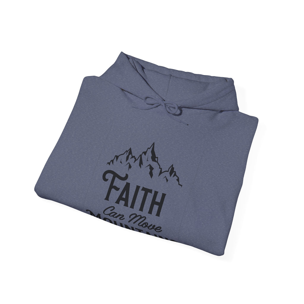 Faith Can Move Mountains Unisex Heavy Blend Hooded Sweatshirt