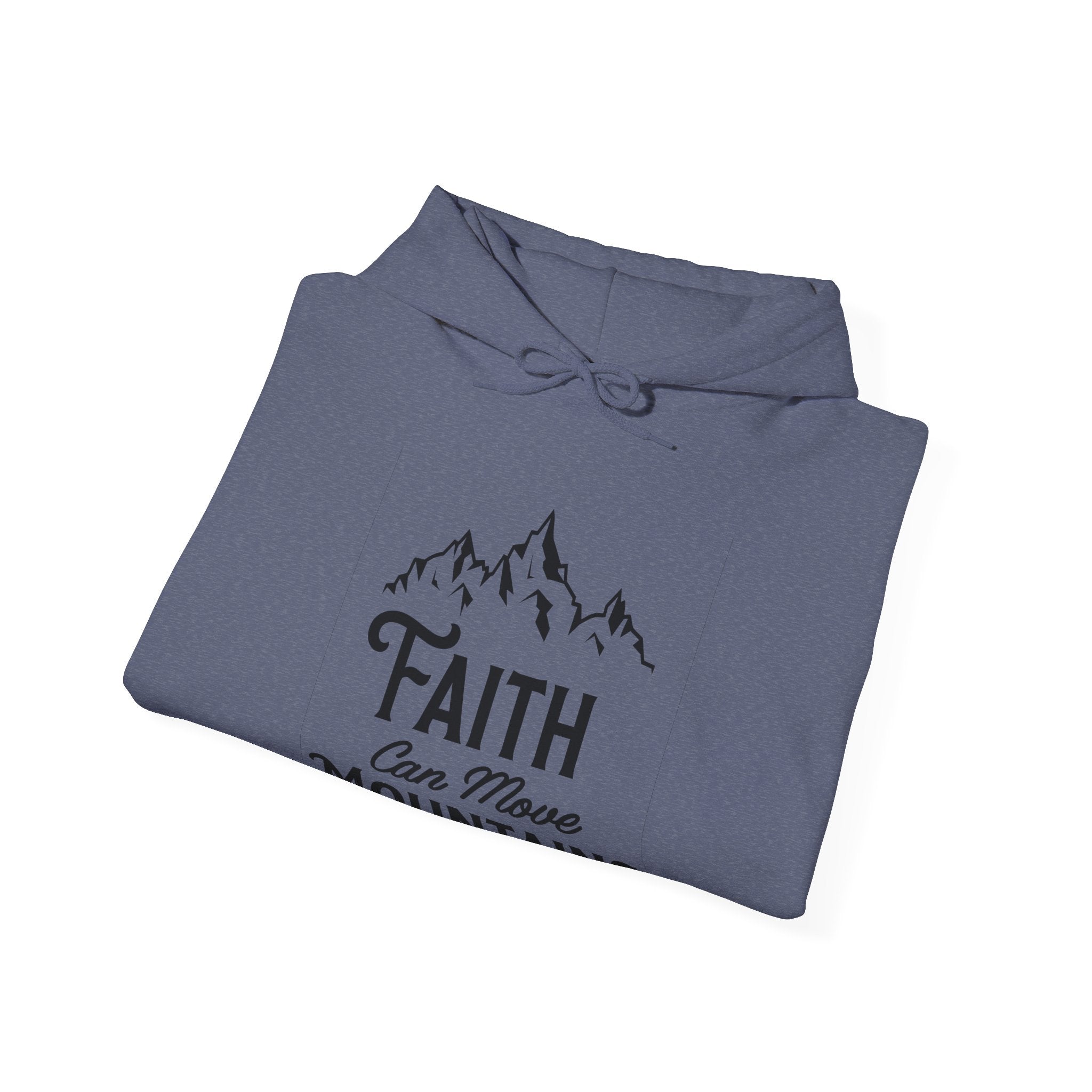 Faith Can Move Mountains Unisex Heavy Blend Hooded Sweatshirt