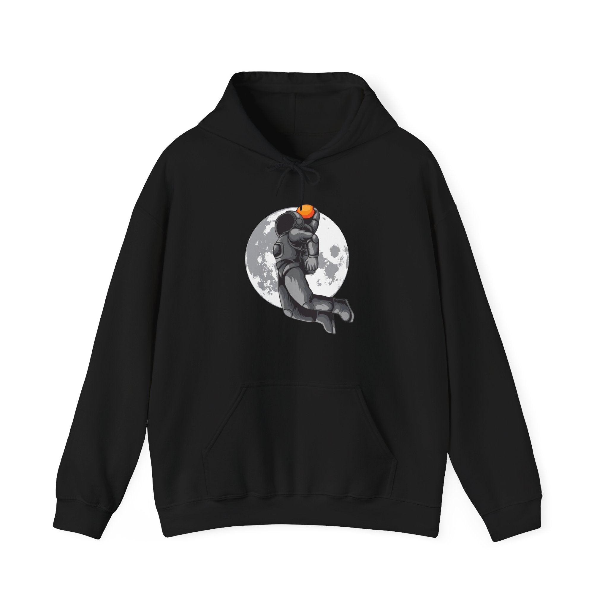 Dunking Basketball Astronaut Unisex Heavy Blend Hooded Sweatshirt