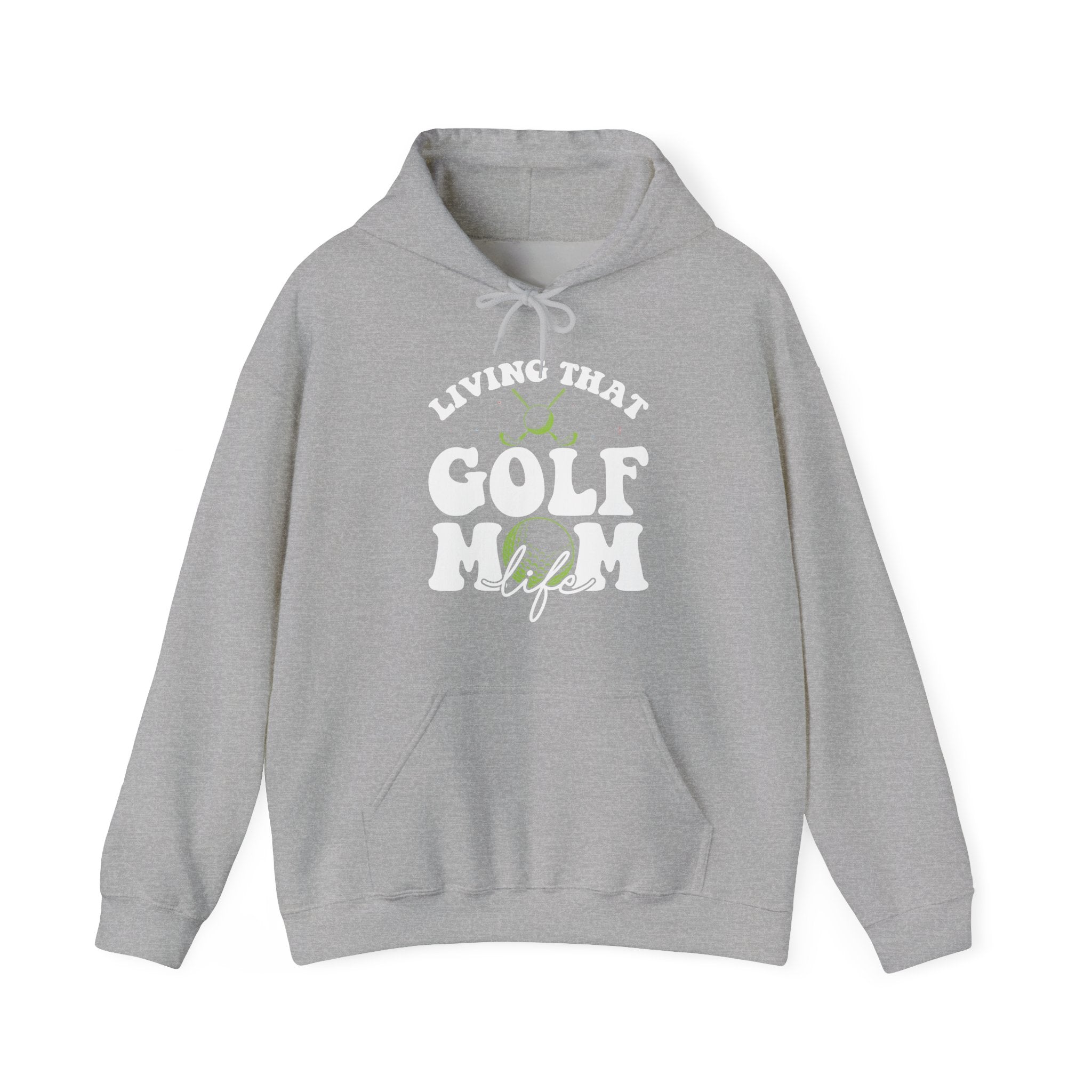 Living That Golf Mom Life Blend Unisex Heavy Hooded Sweatshirt