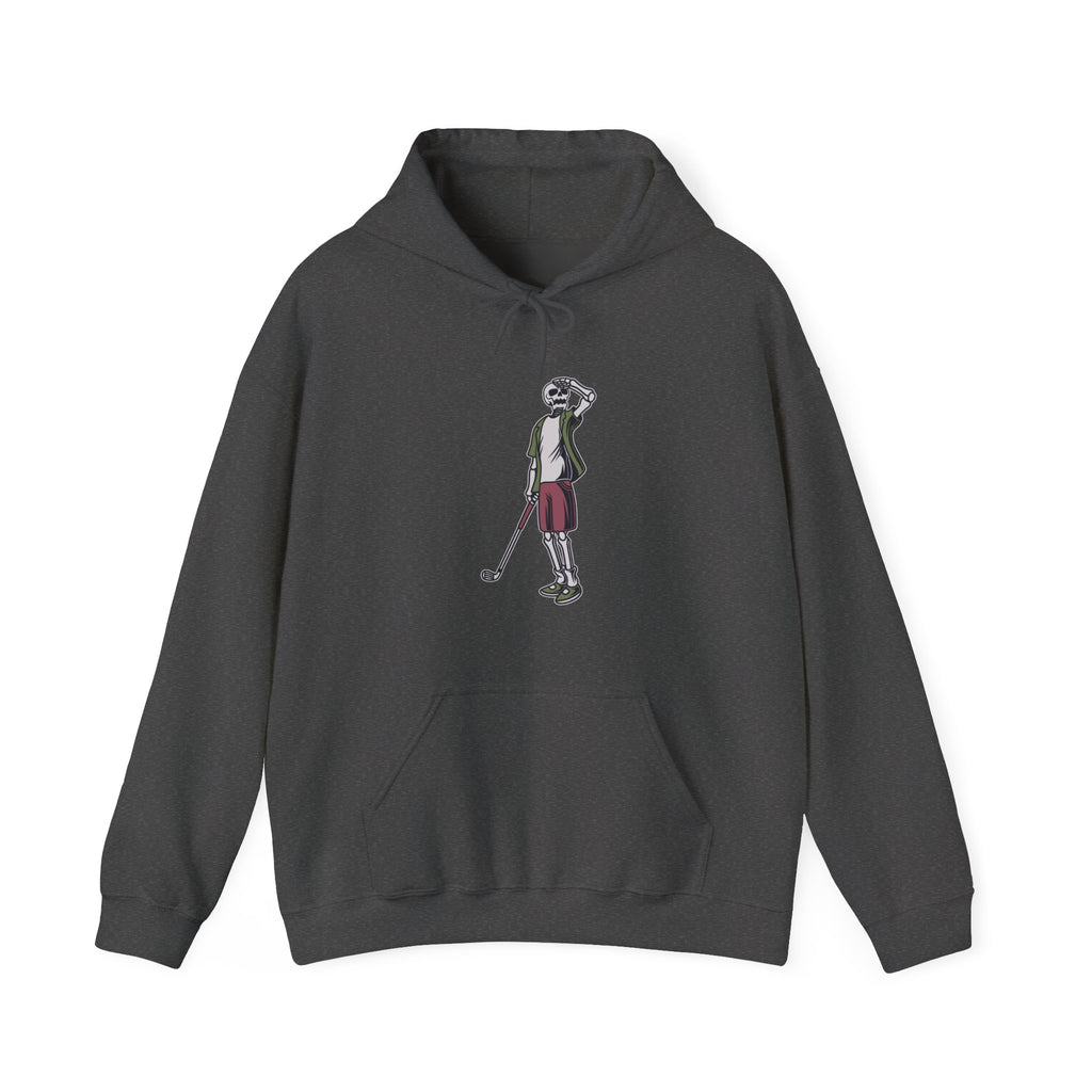 Long Ball Skeleton Golfer Unisex Heavy Blend Hooded Sweatshirt
