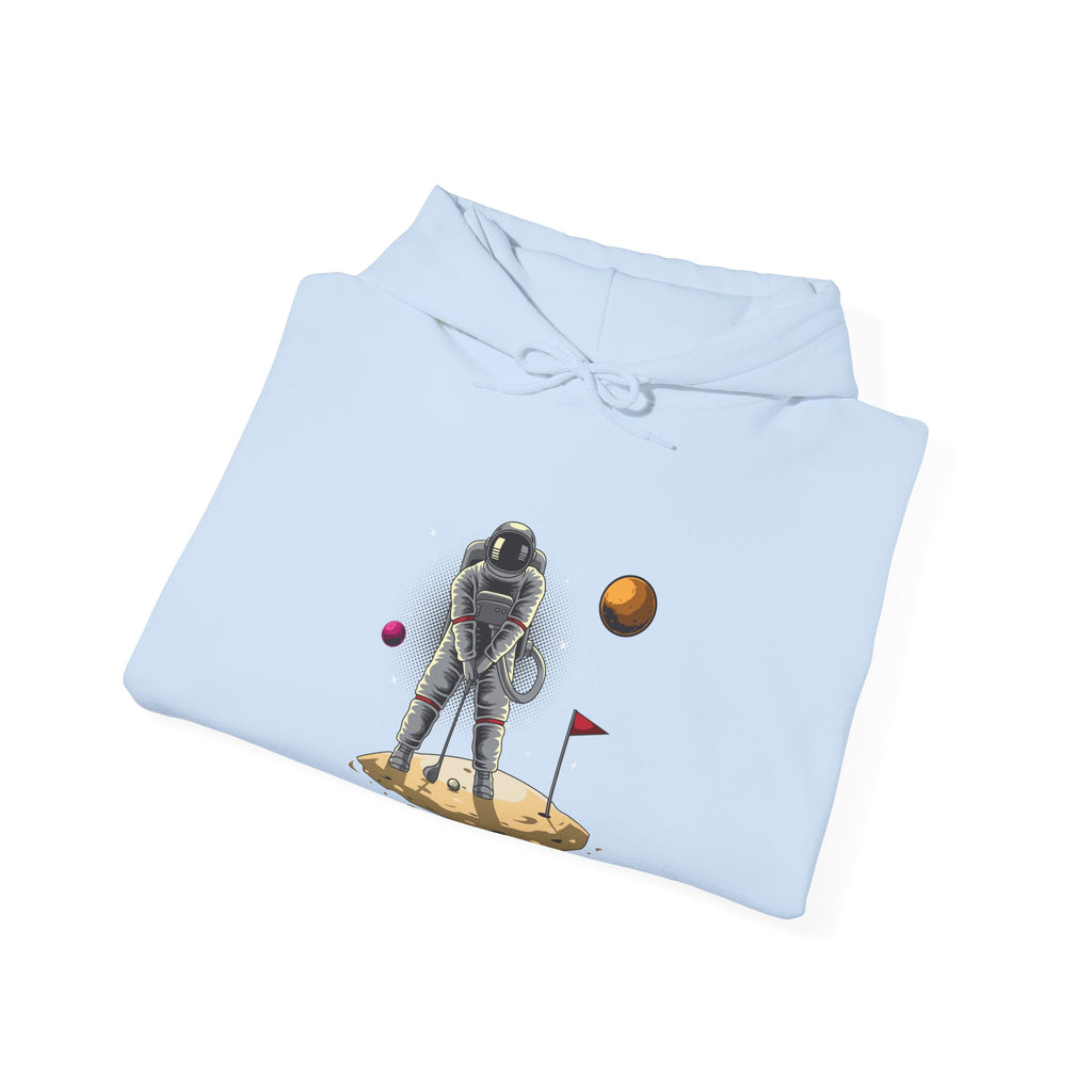 Golf Astronaut Unisex Heavy Blend Hooded Sweatshirt for Ultimate Comfort and Style