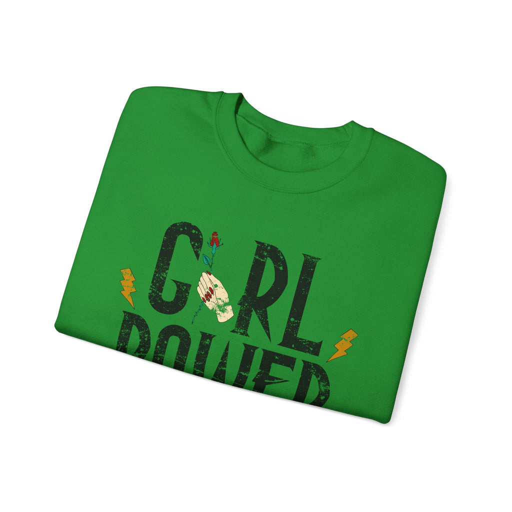 Girls Power Unisex Heavy Blend Crewneck Sweatshirt for Ultimate Comfort