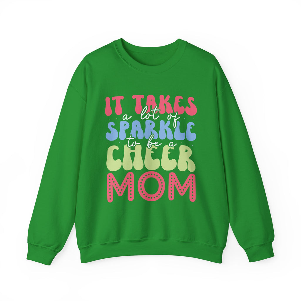 It Takes A Lot Of Sparkle To Be A Cheer Mom Unisex Heavy Blend Crewneck Sweatshirt