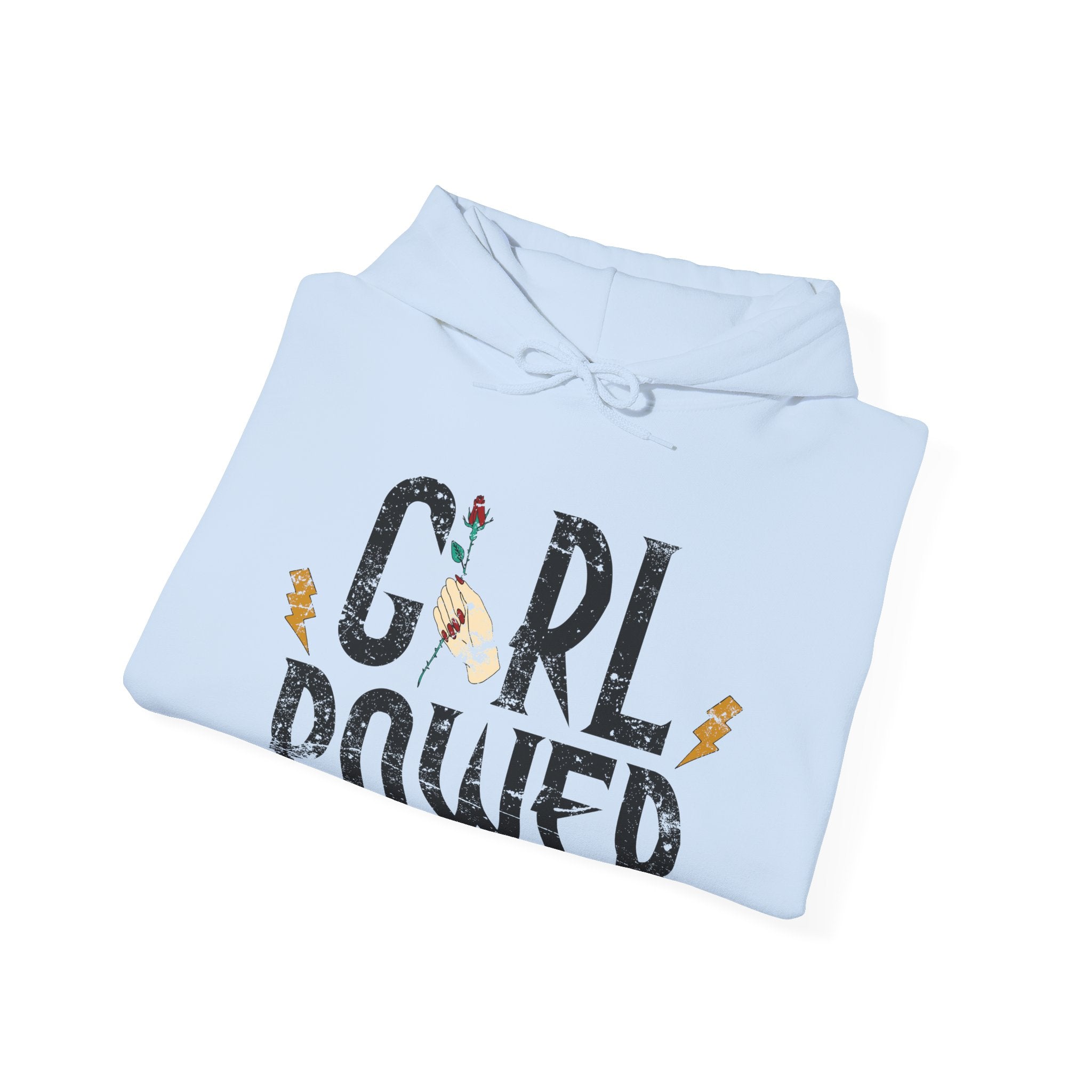 Girls Power Unisex Heavy Blend Hooded Sweatshirt for Ultimate Comfort and Warmth