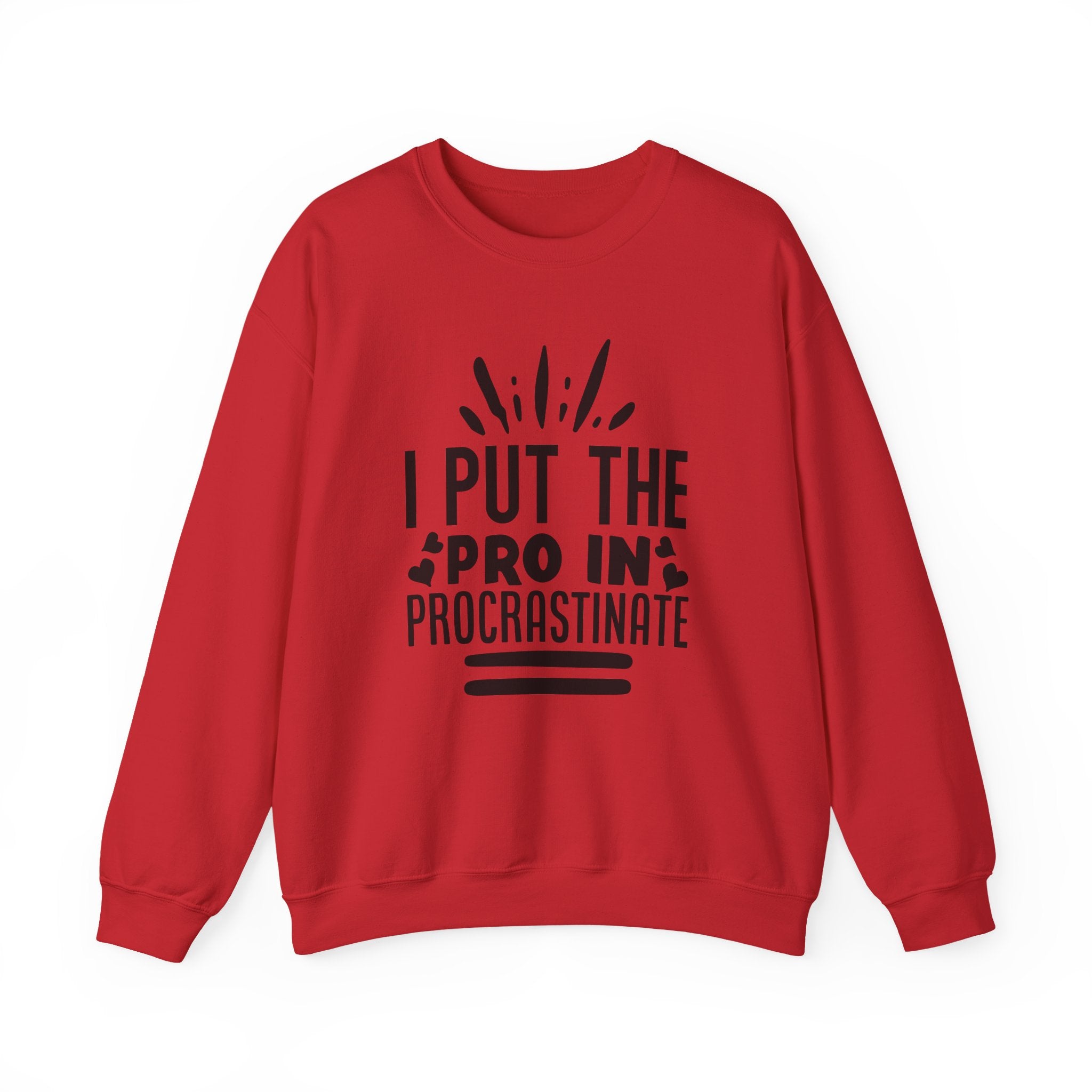 I Put The Pro In Procrastinate Unisex Heavy Blend Crewneck Sweatshirt