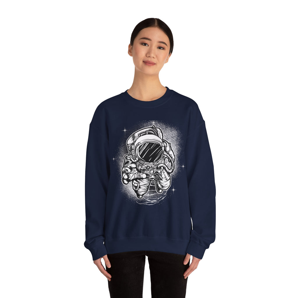 Astronaut Unisex Heavy Blend Crewneck Sweatshirt for Ultimate Comfort