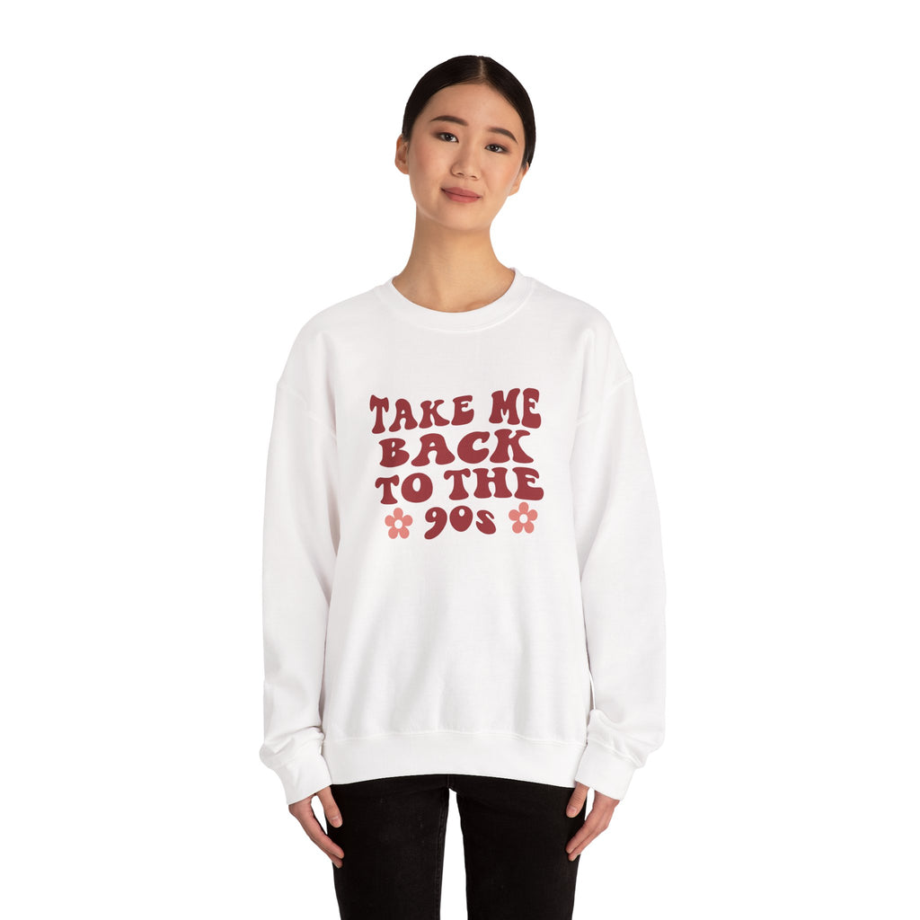 Take Me Back To The 90s Unisex Heavy Blend Crewneck Sweatshirt