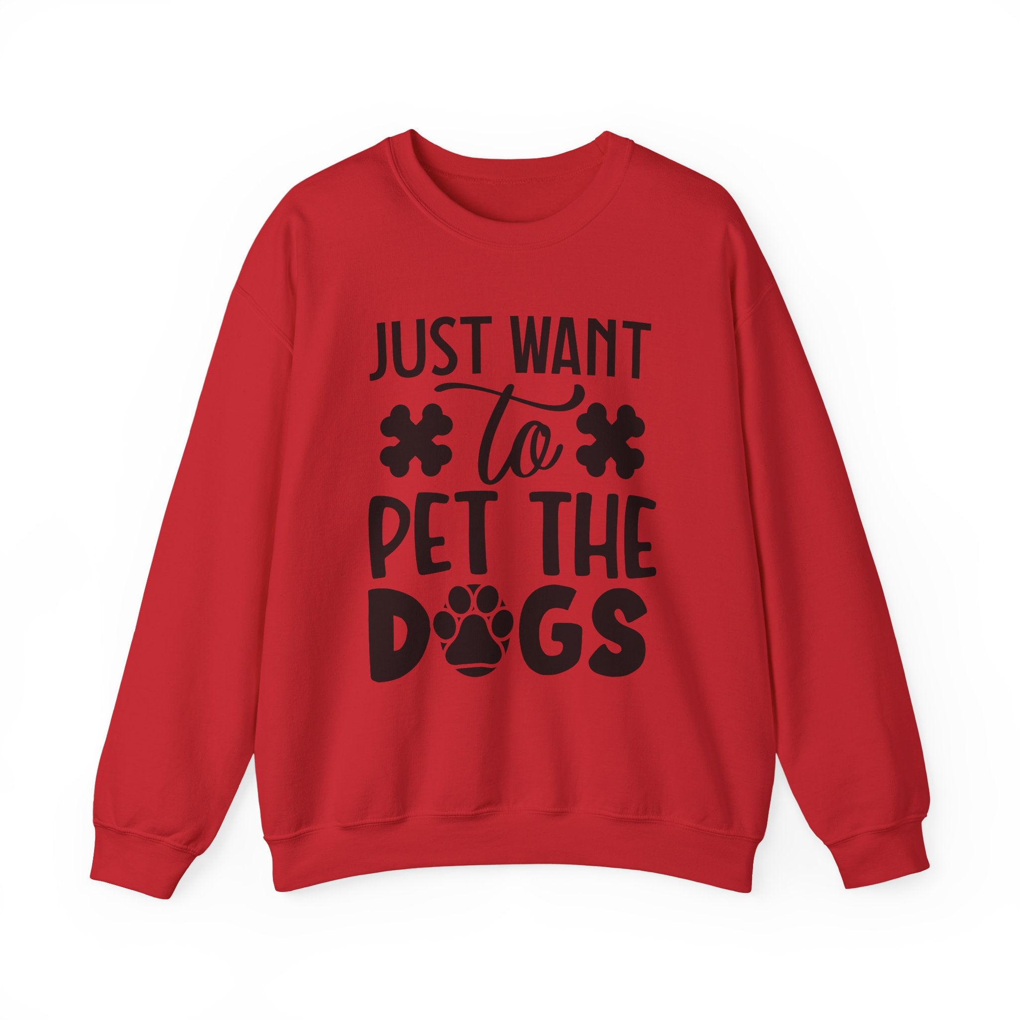 Just Want To Pet The Dogs Unisex Heavy Blend Crewneck Sweatshirt