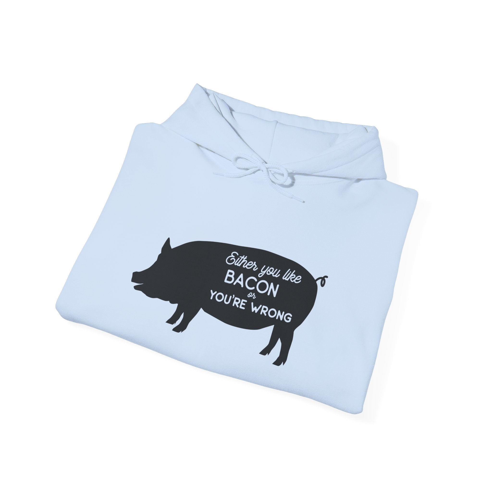 Either You Like Bacon Or You Are Wrong Unisex Heavy Blend Hooded Sweatshirt