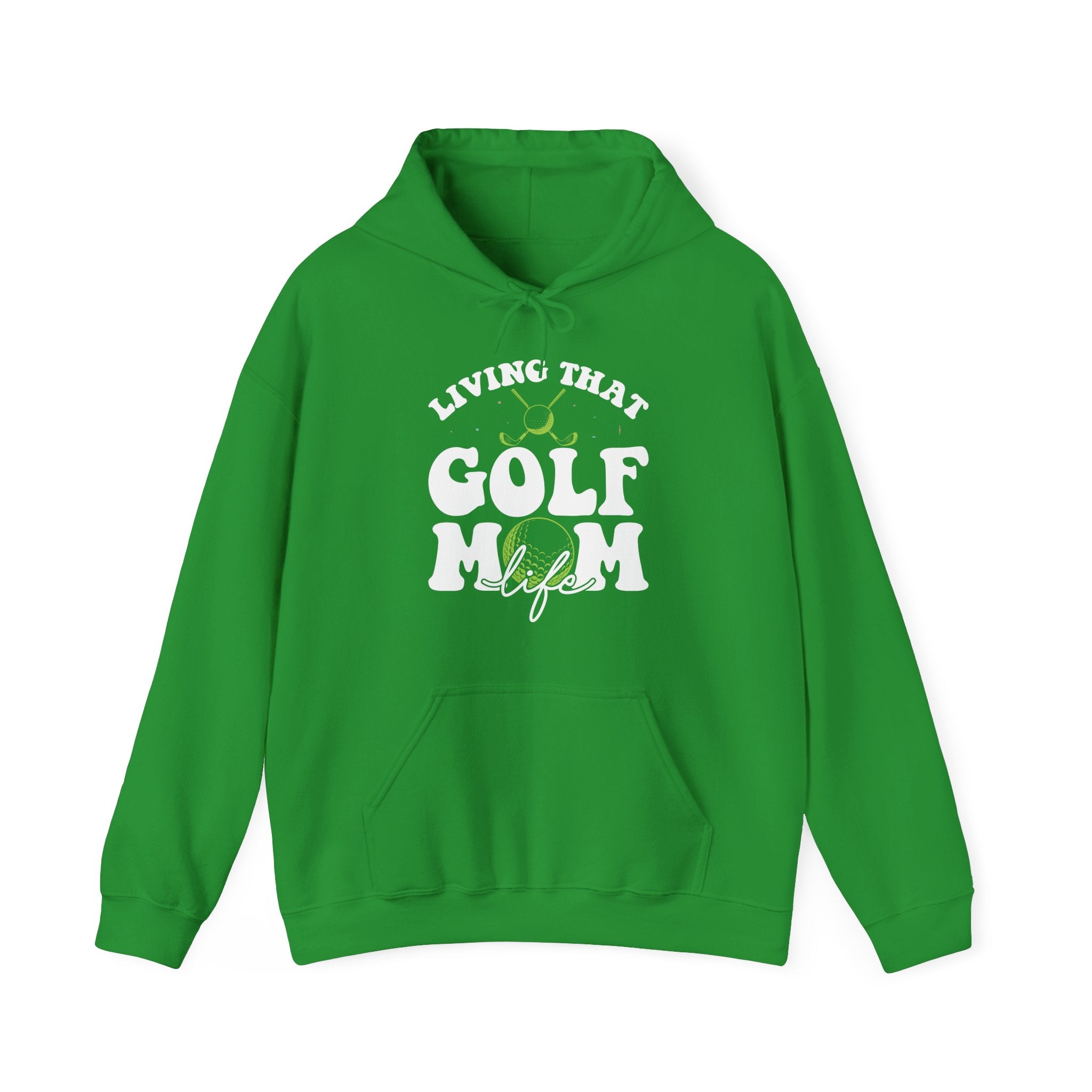 Living That Golf Mom Life Blend Unisex Heavy Hooded Sweatshirt