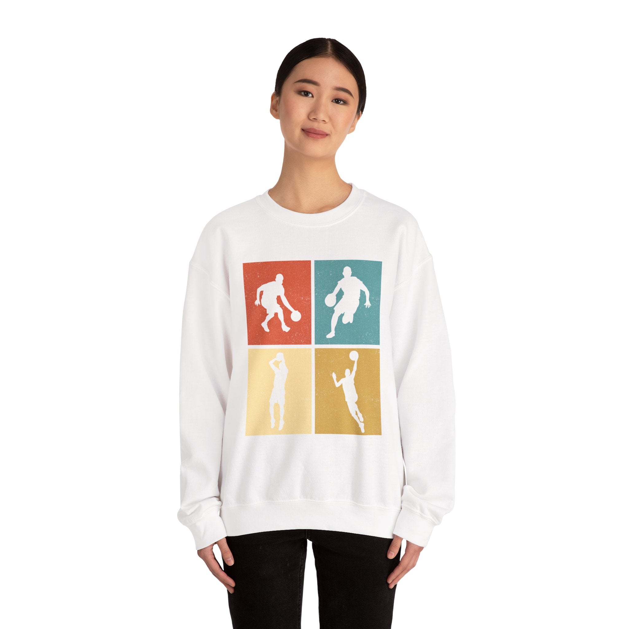 Different Basketball Positions Unisex Heavy Blend Crewneck Sweatshirt
